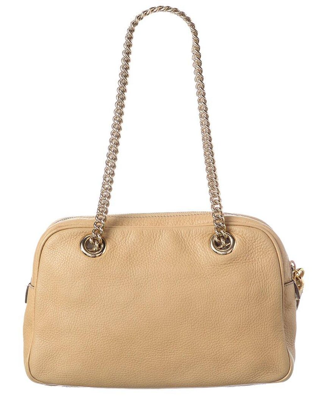Gucci Natural Calfskin Leather Soho Chain Bag (Authentic Pre-Loved)