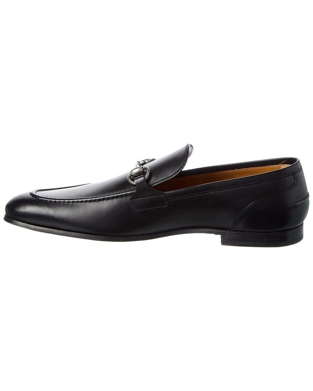 Gucci Black Jordaan Leather Loafer for men