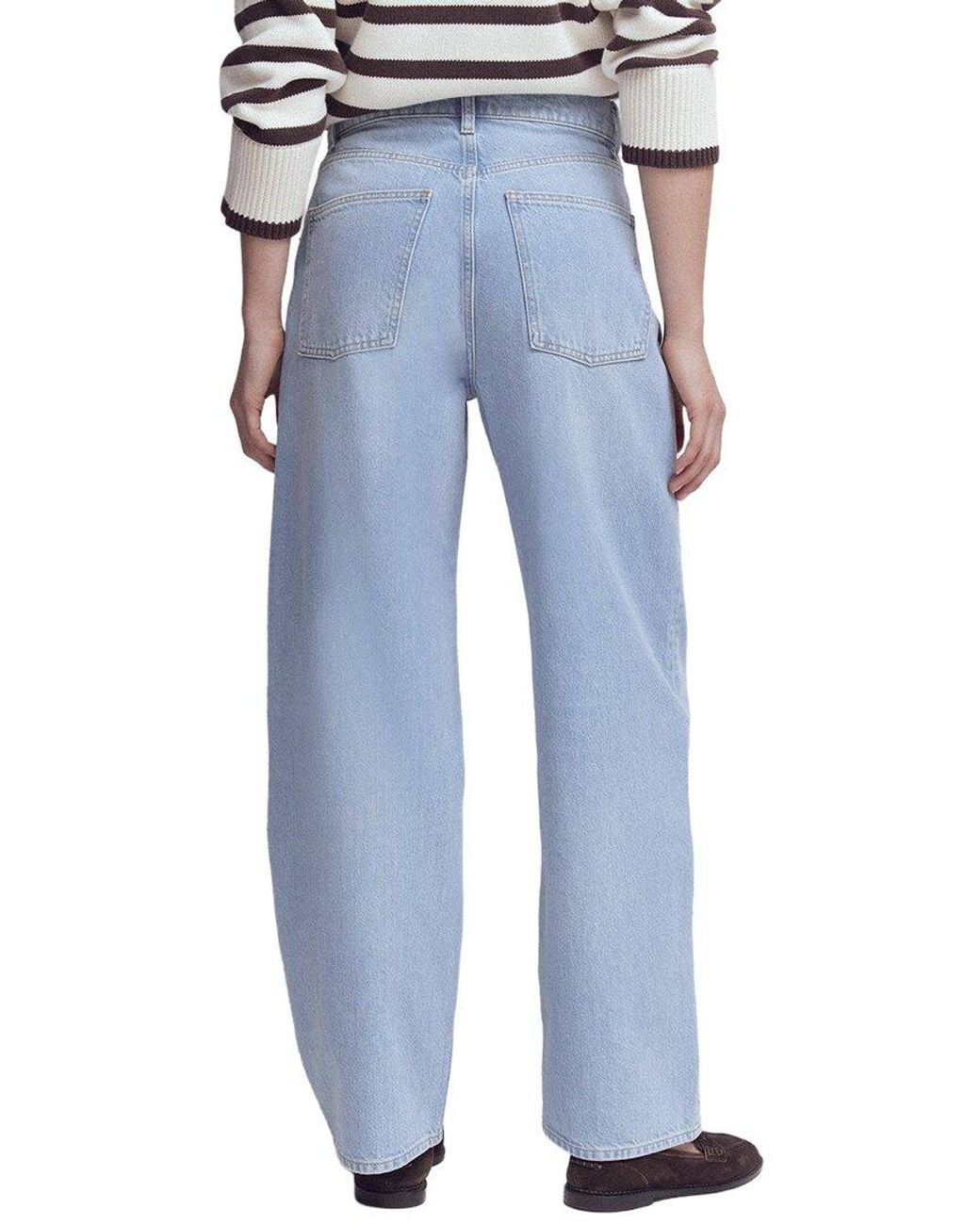 Boden Blue Mid Rise Relaxed Leg Jean