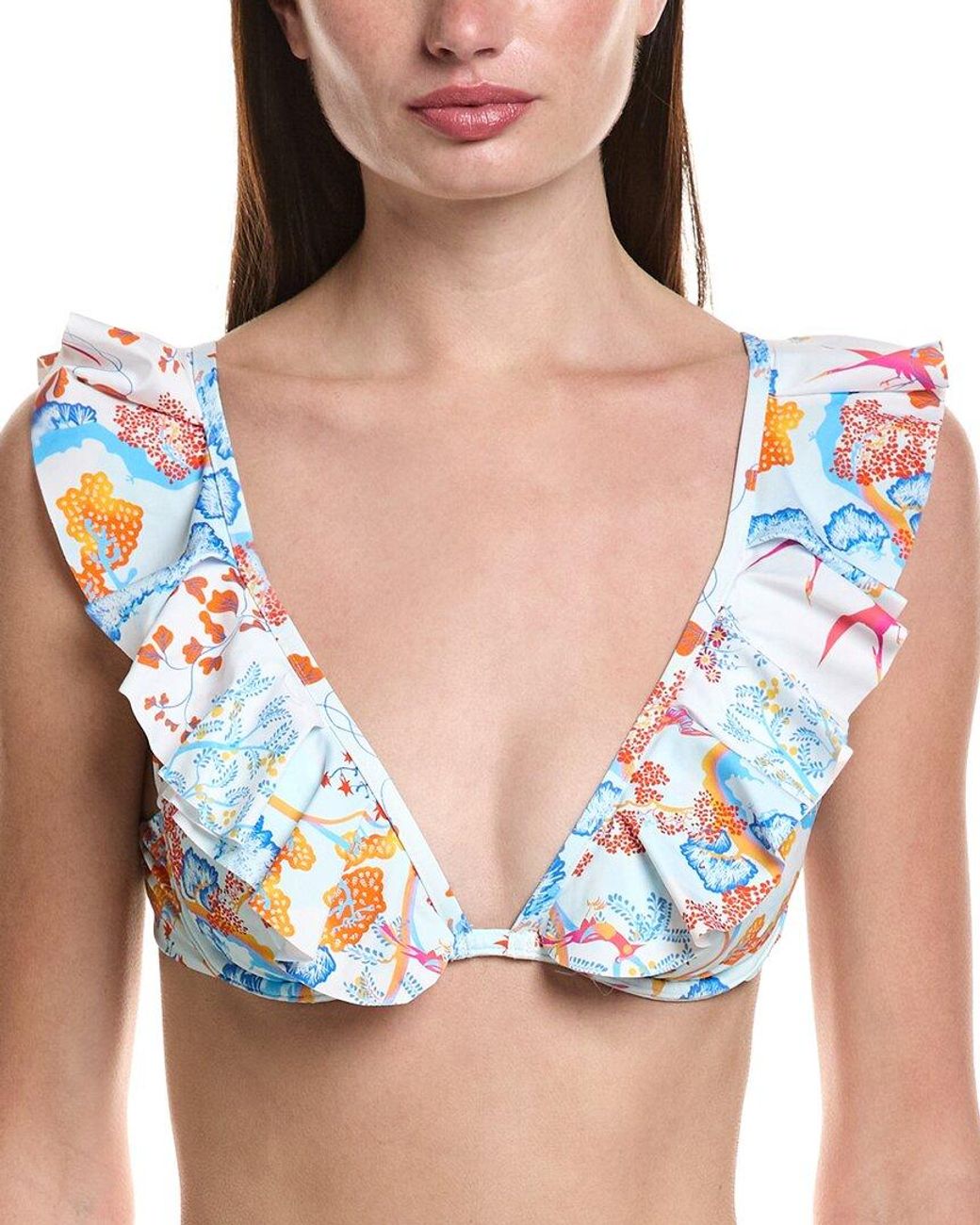 Vilebrequin Blue Lizzy Triangle Bikini Top