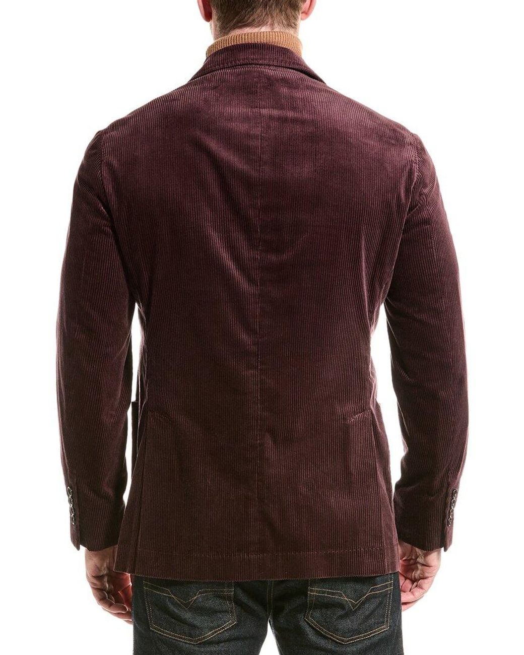 Brunello Cucinelli Brown Corduroy Jacket for men