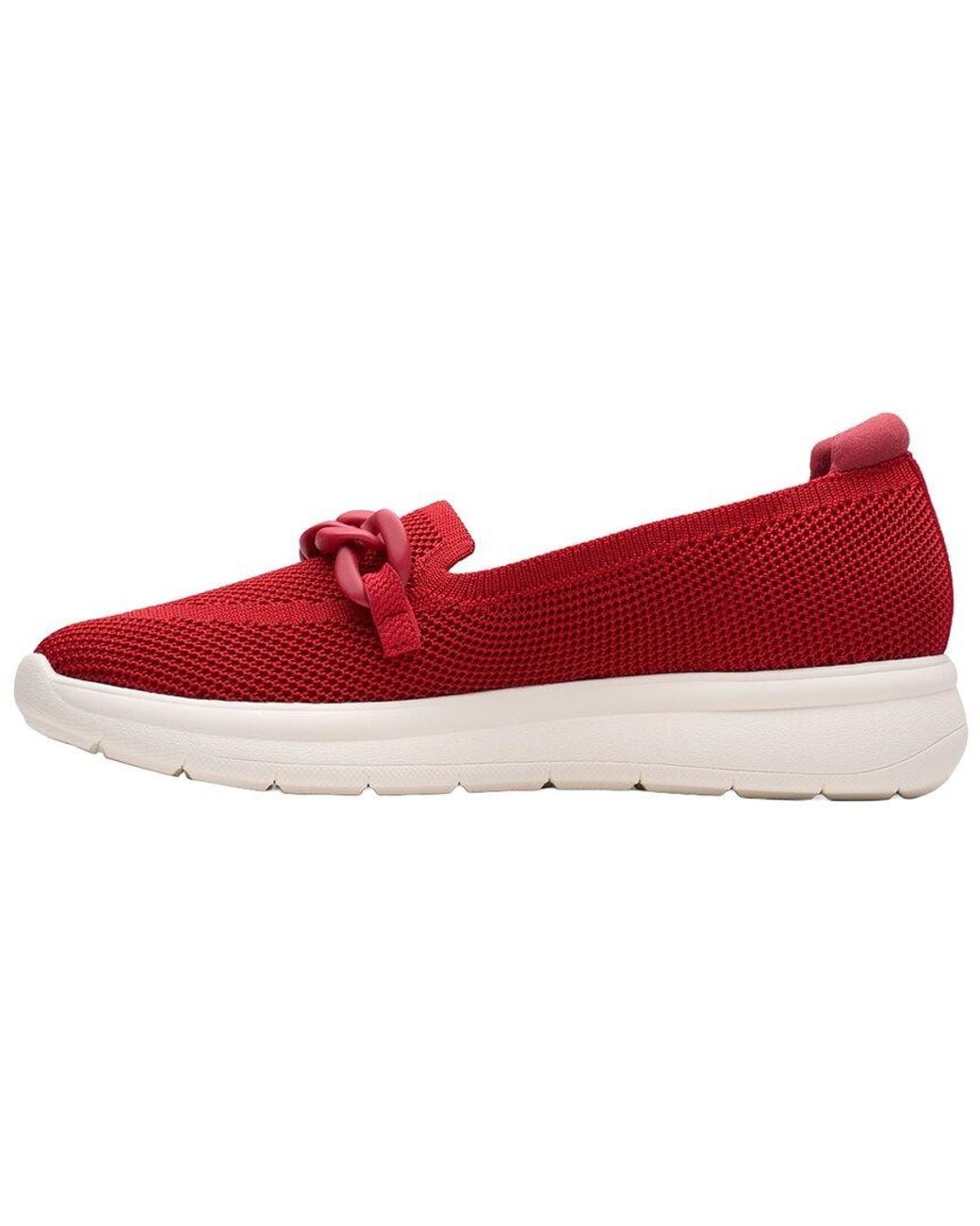 Clarks Red Ezrinn Cove Loafer
