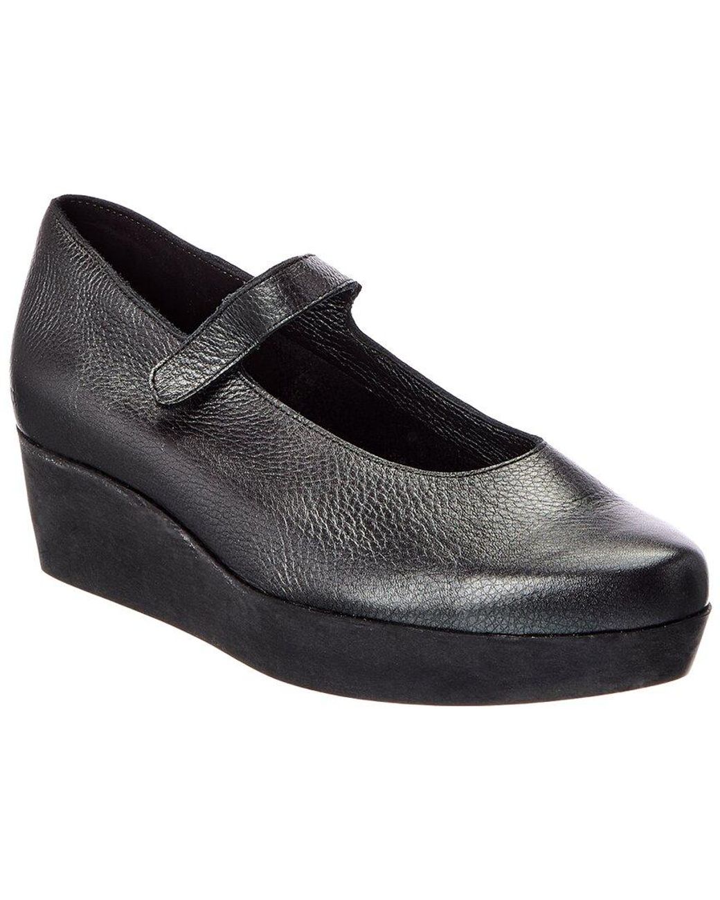 Arche Black Fujabi Leather Wedge