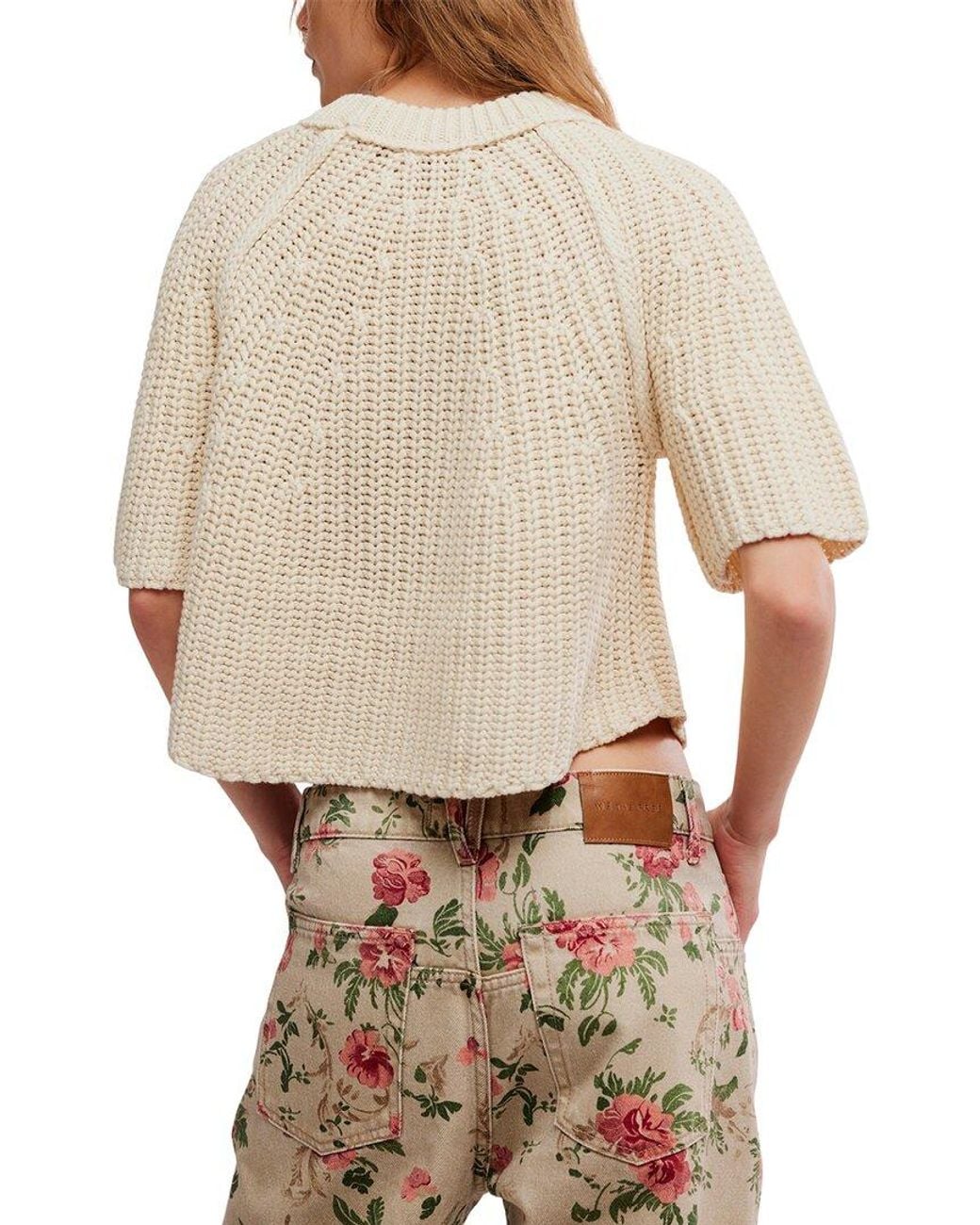 Free People Natural Amy Sweater Top