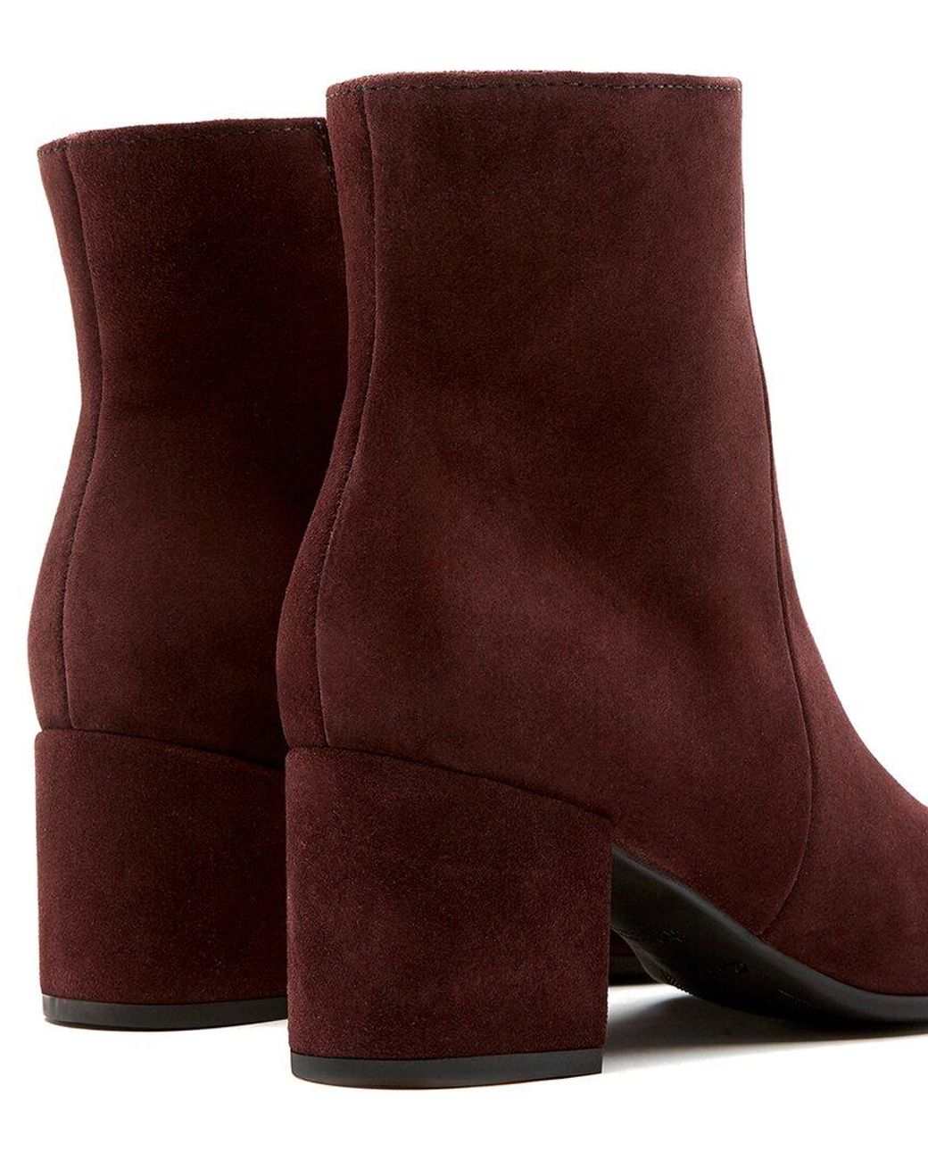 La Canadienne Purple Joanie Waterproof Suede Bootie