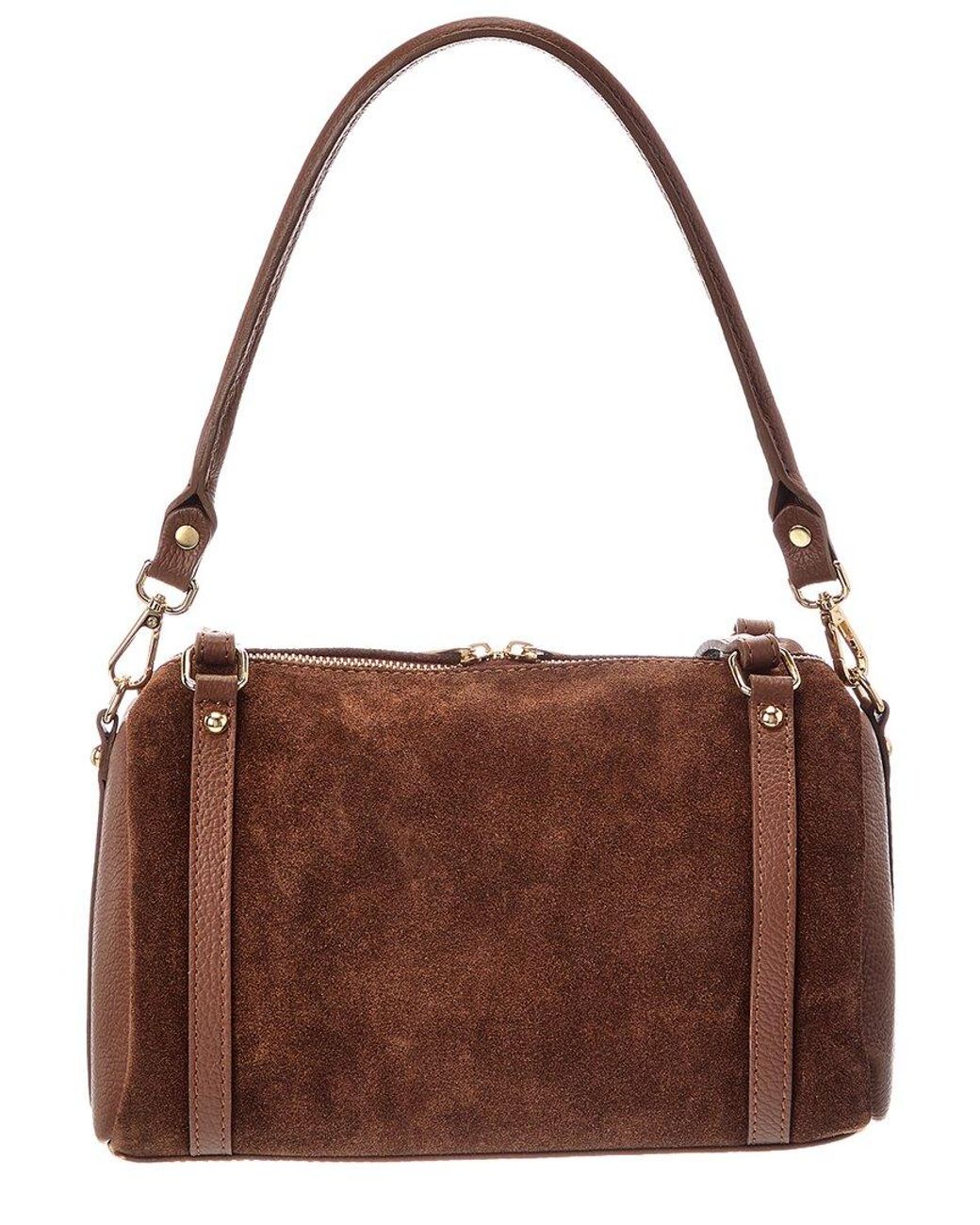 Italian Leather Brown Noor Leather Bowling Bag