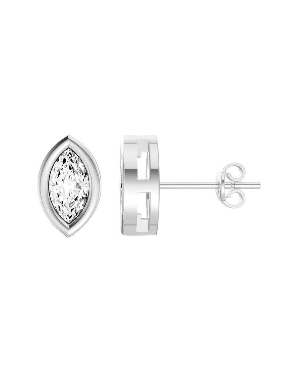 Lab Grown Diamonds Metallic 14K 0.75 Ct. Tw. Lab-Grown Diamond Earrings