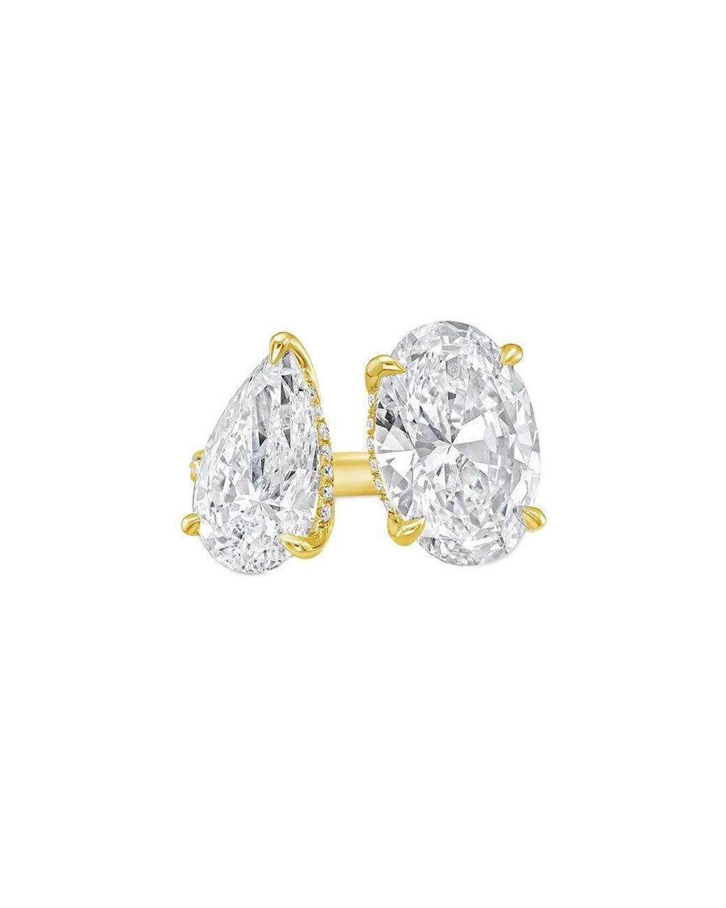 Diana M White Diana M. 14K 6.00 Ct. Tw. Lab-Grown Diamond Two-Stone Ring