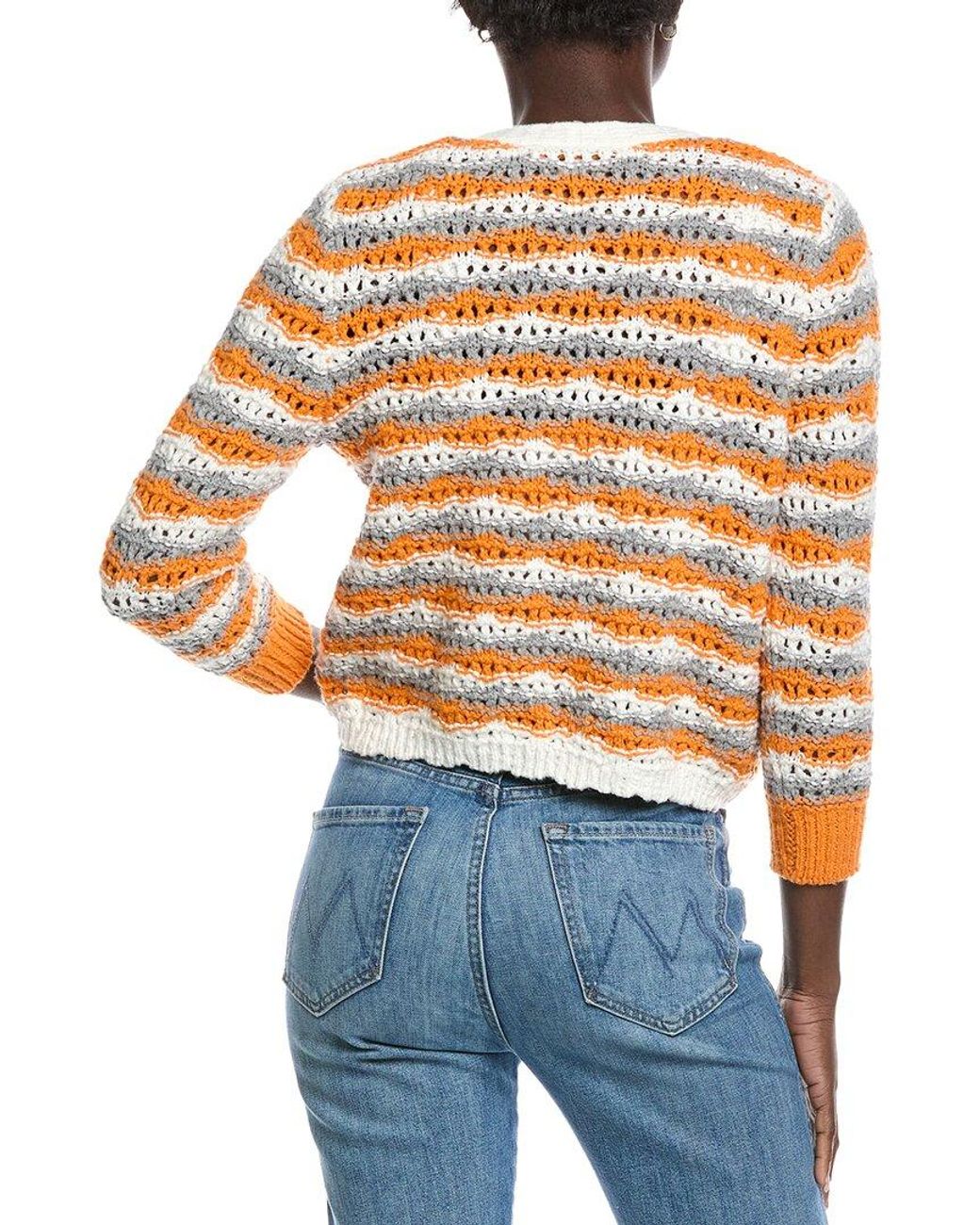 Autumn Cashmere Blue Tie-Front Cardigan