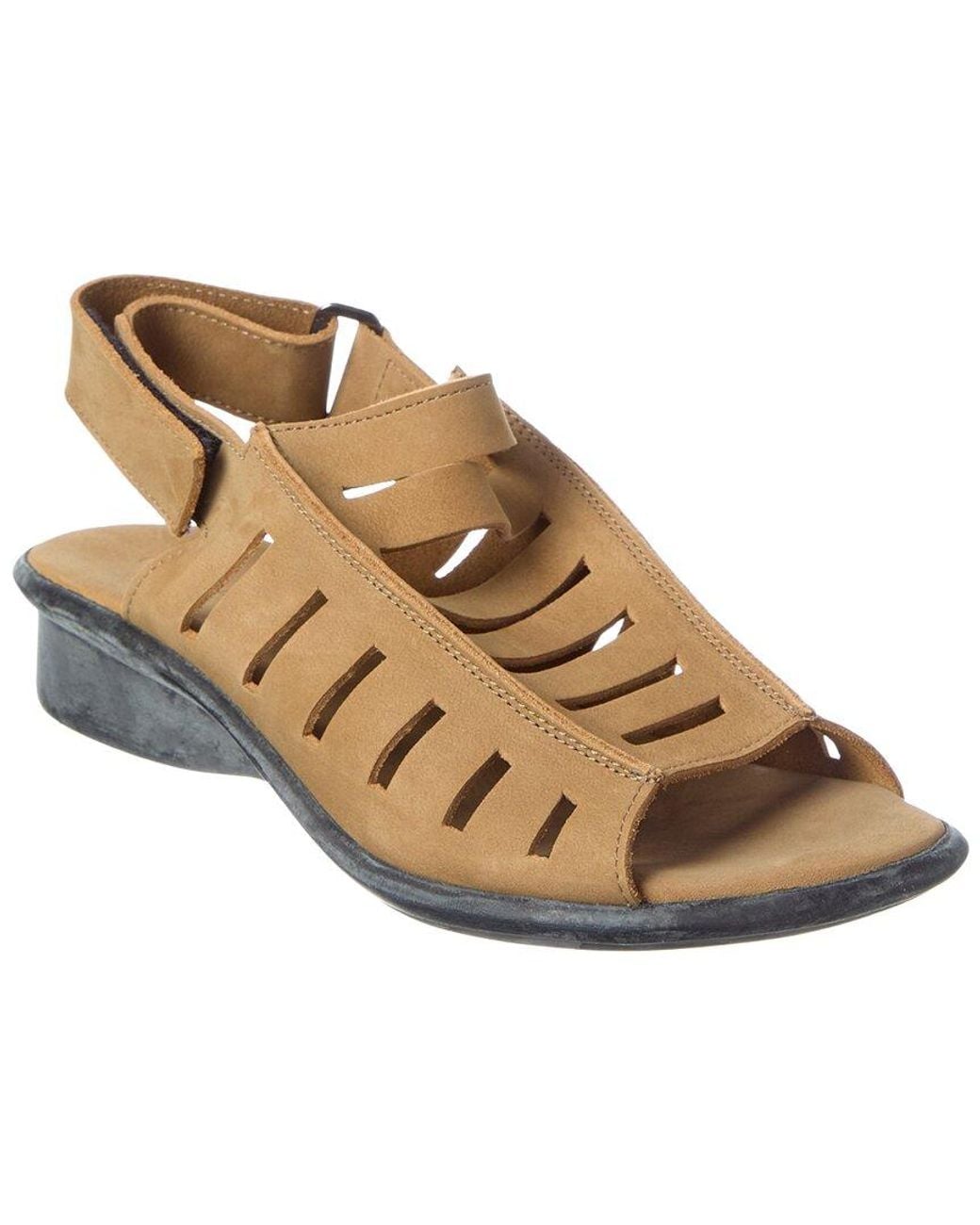 Arche Brown Saocan Leather Sandal