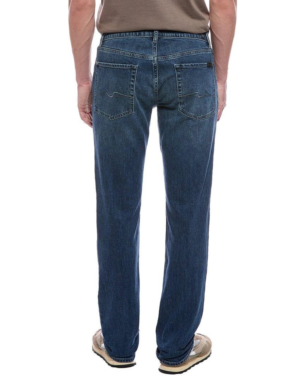 7 For All Mankind Blue Palisades Straight Jean for men