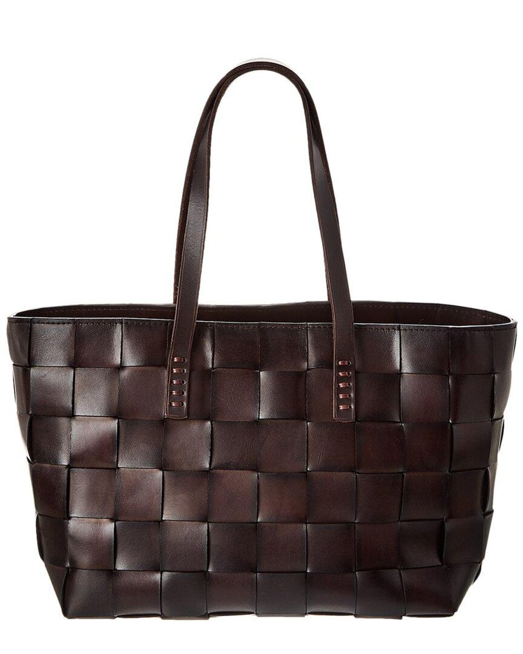 Dragon Diffusion Brown Crossover Leather Tote