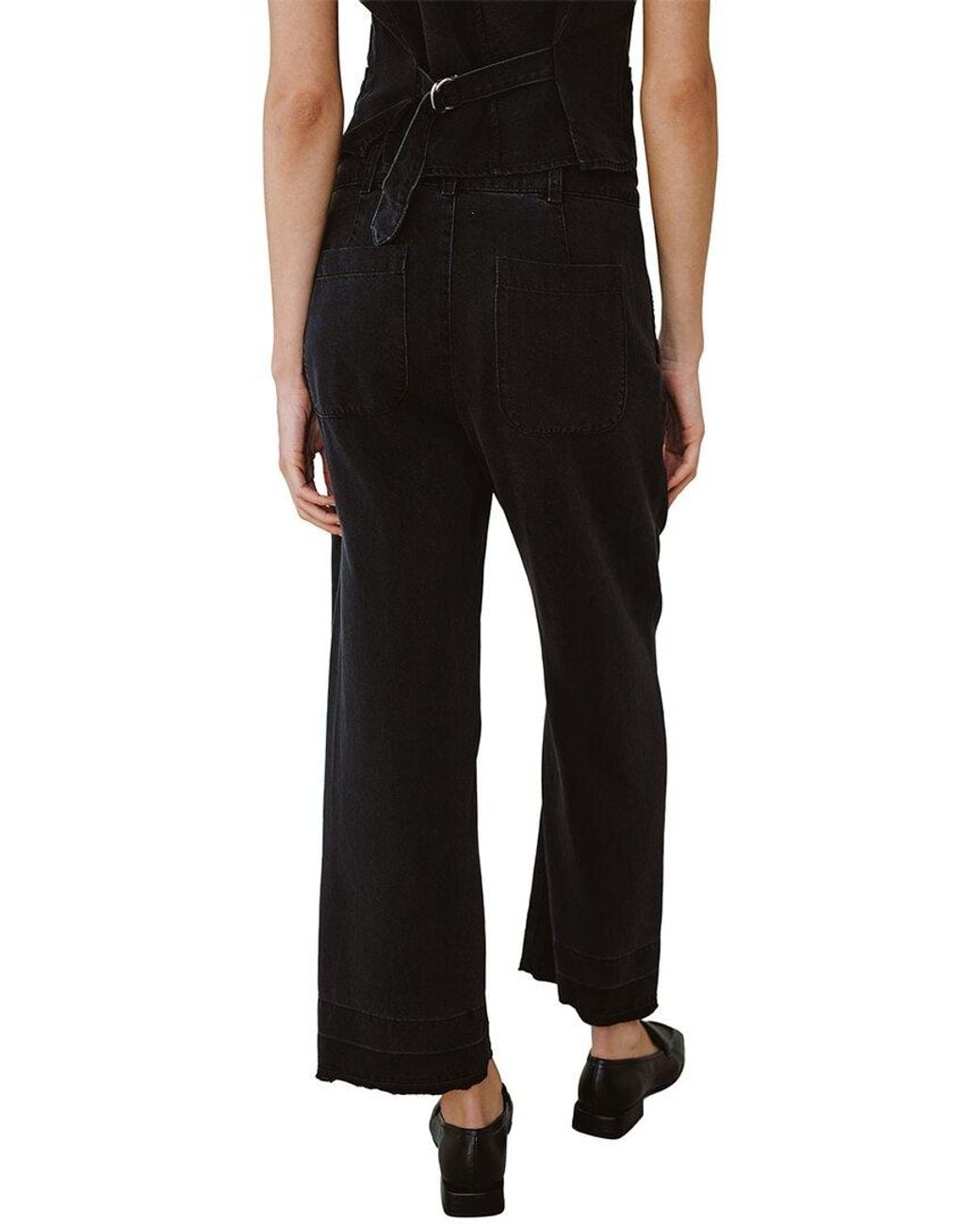 Bella Dahl Black Saige Wide Leg Crop Pant
