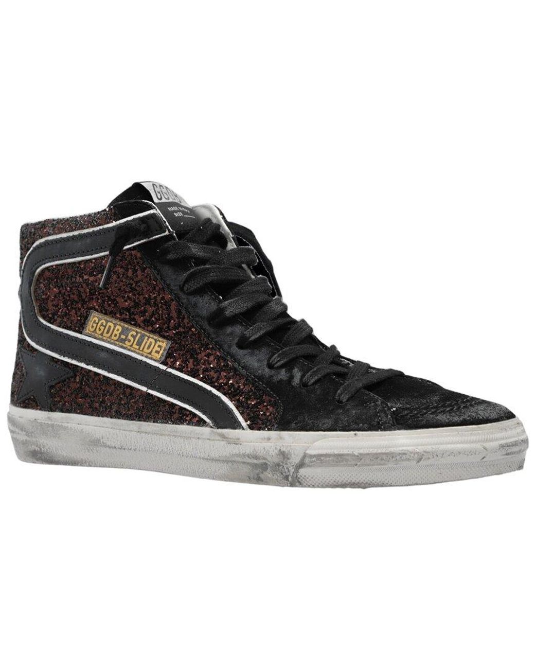 Golden Goose Deluxe Brand Black Slide Leather Sneaker
