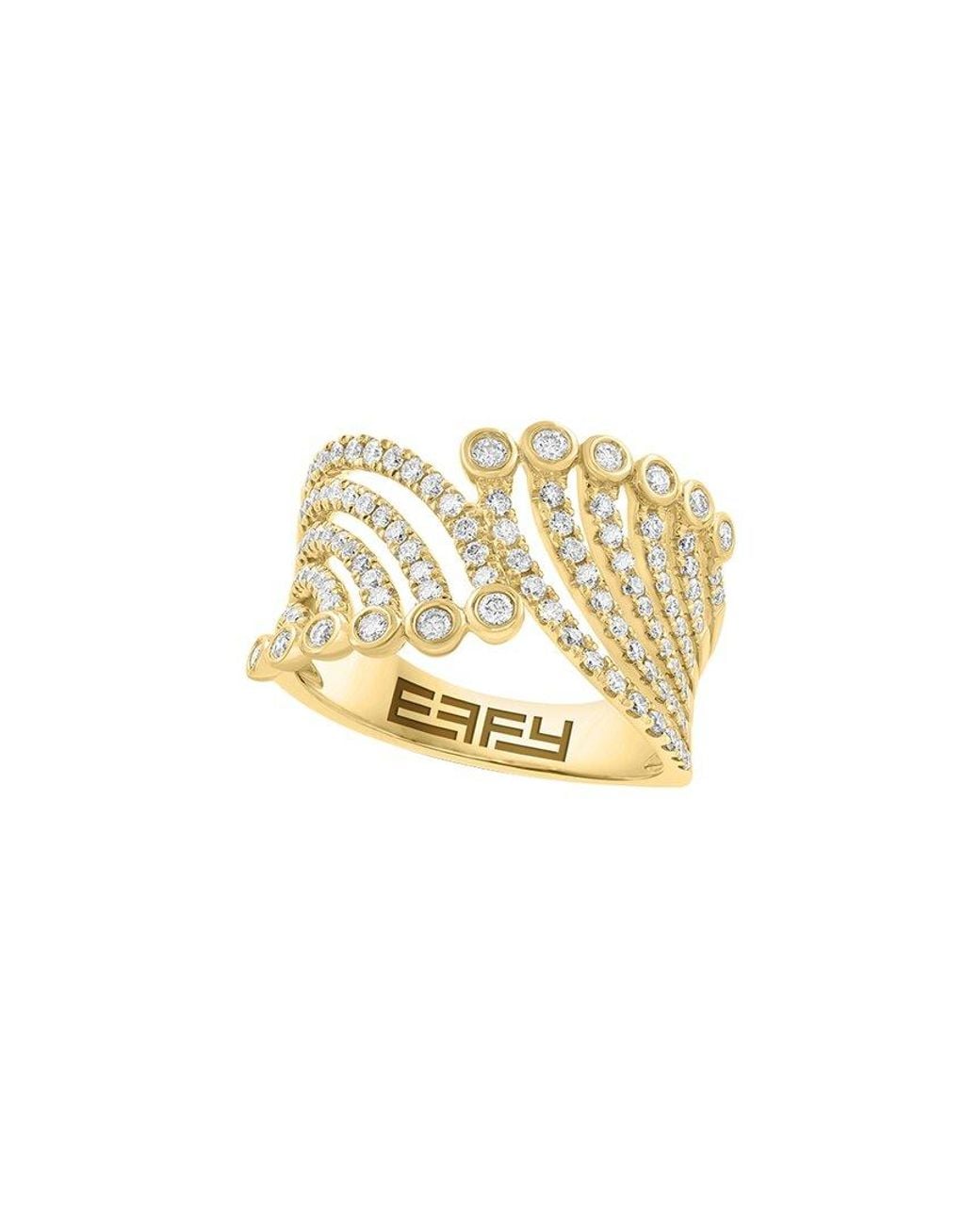 Effy Fine Jewelry Metallic 14K 0.83 Ct. Tw. Diamond Ring