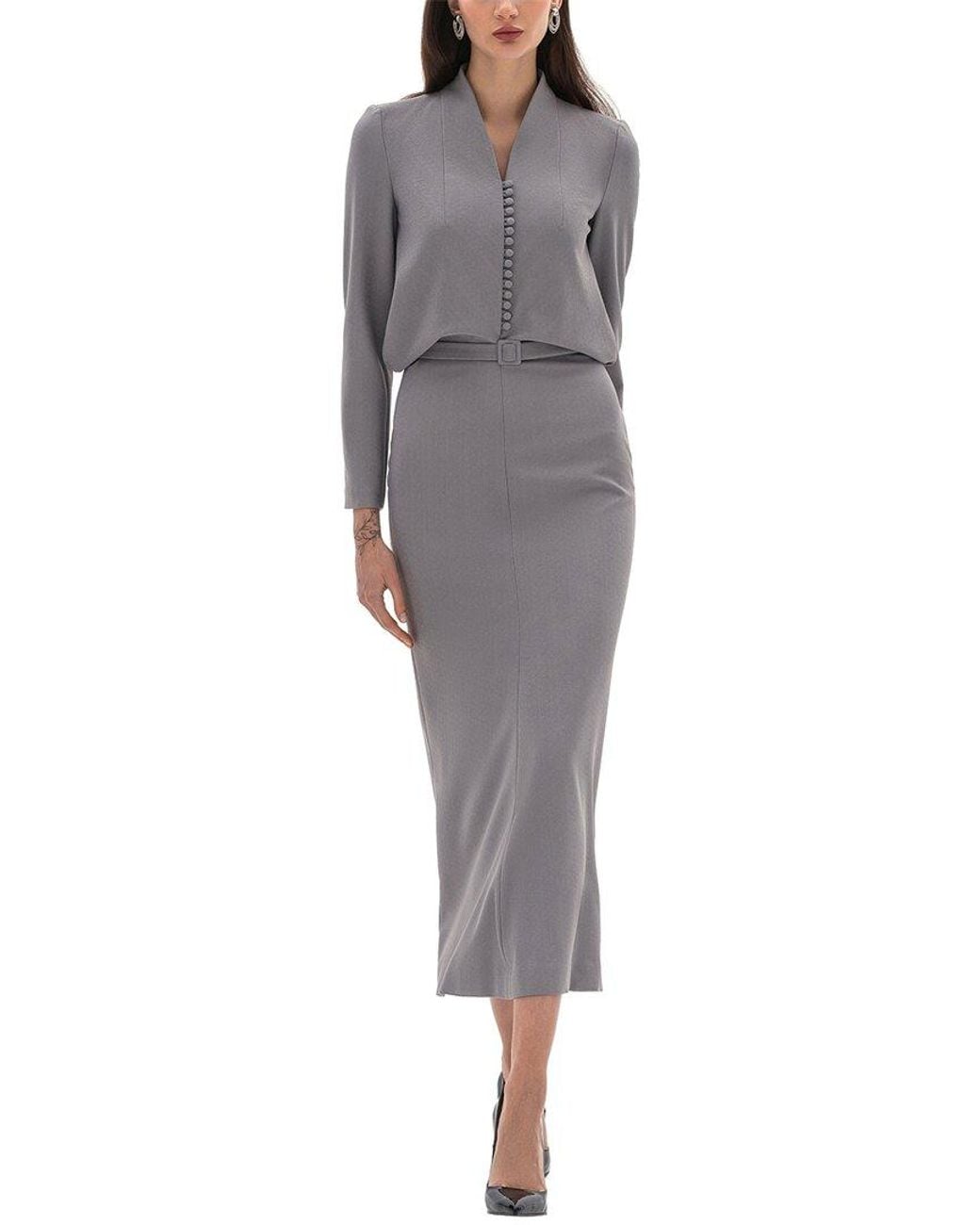 BGL Gray Midi Dress