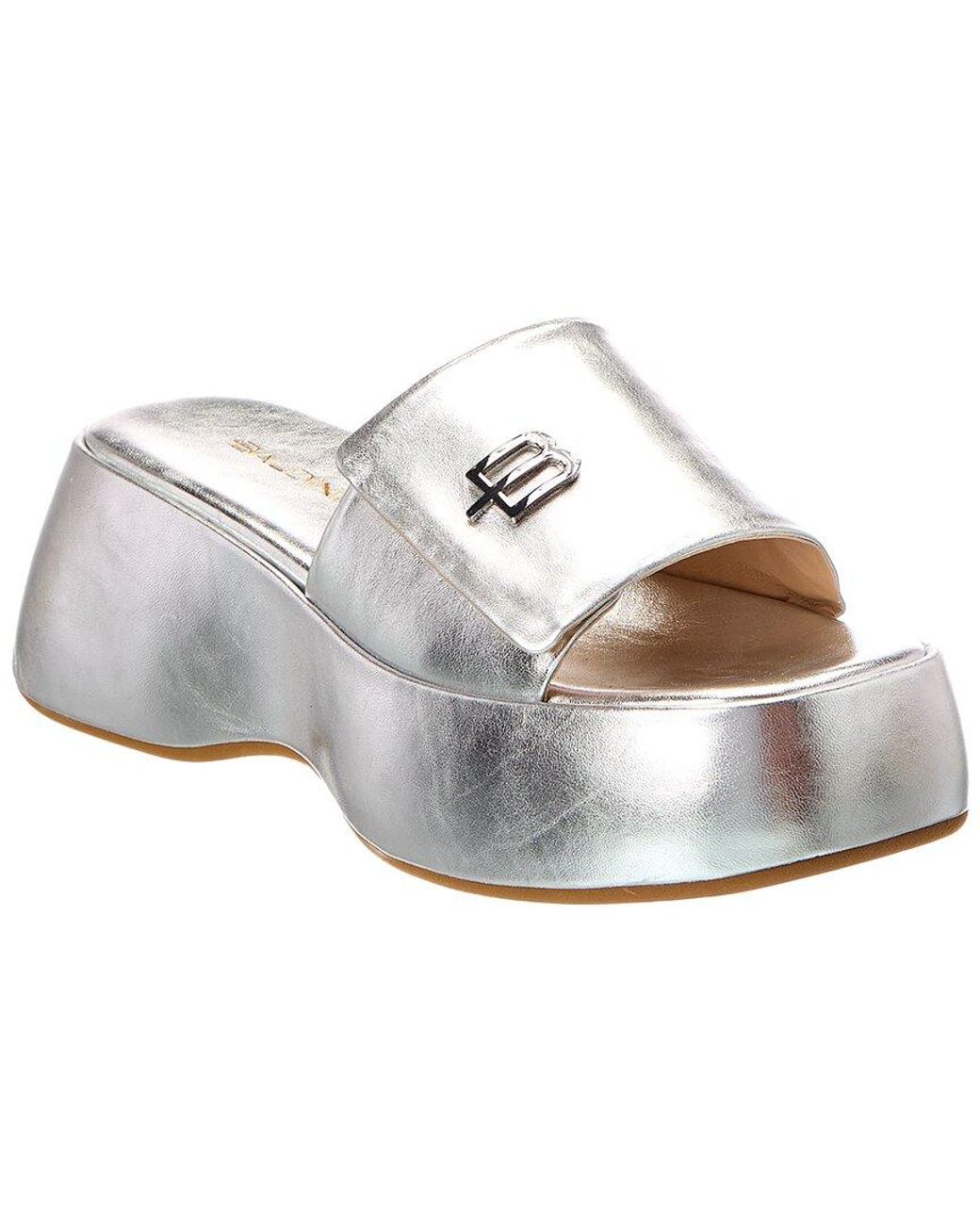 Baldinini White Leather Sandal