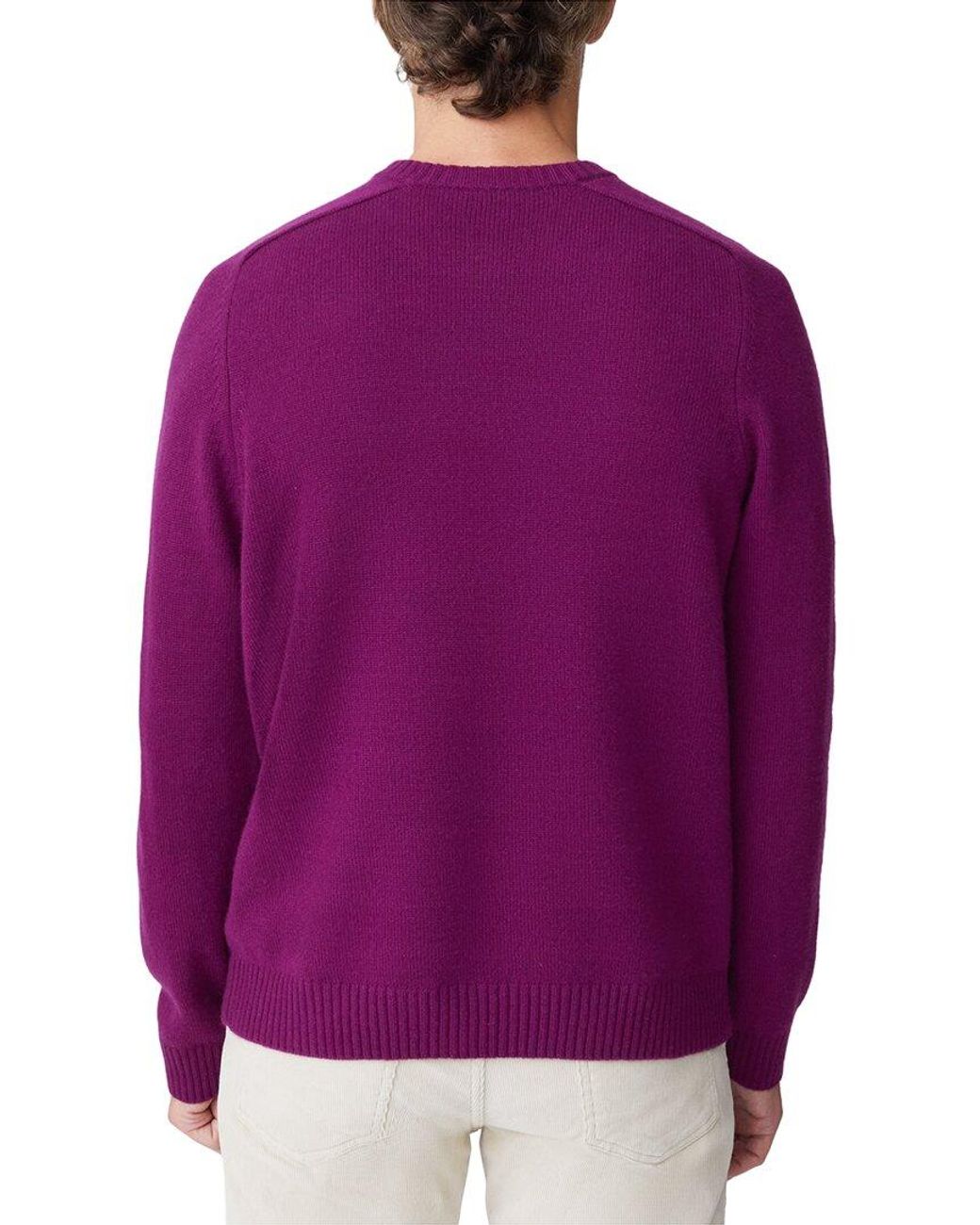 J.McLaughlin Purple Gordon Sweater for men