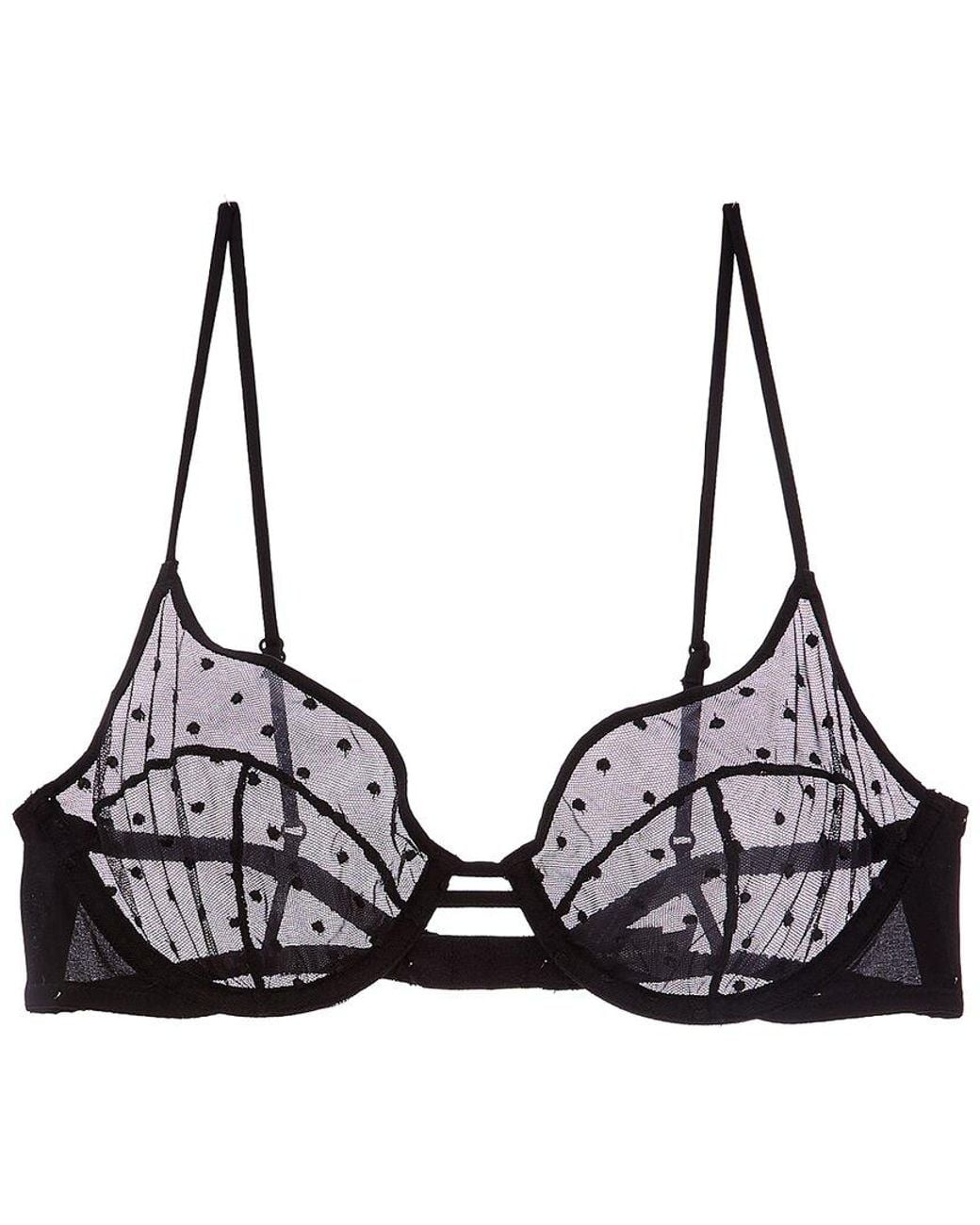 Kiki de Montparnasse Black Merci Demi Bra