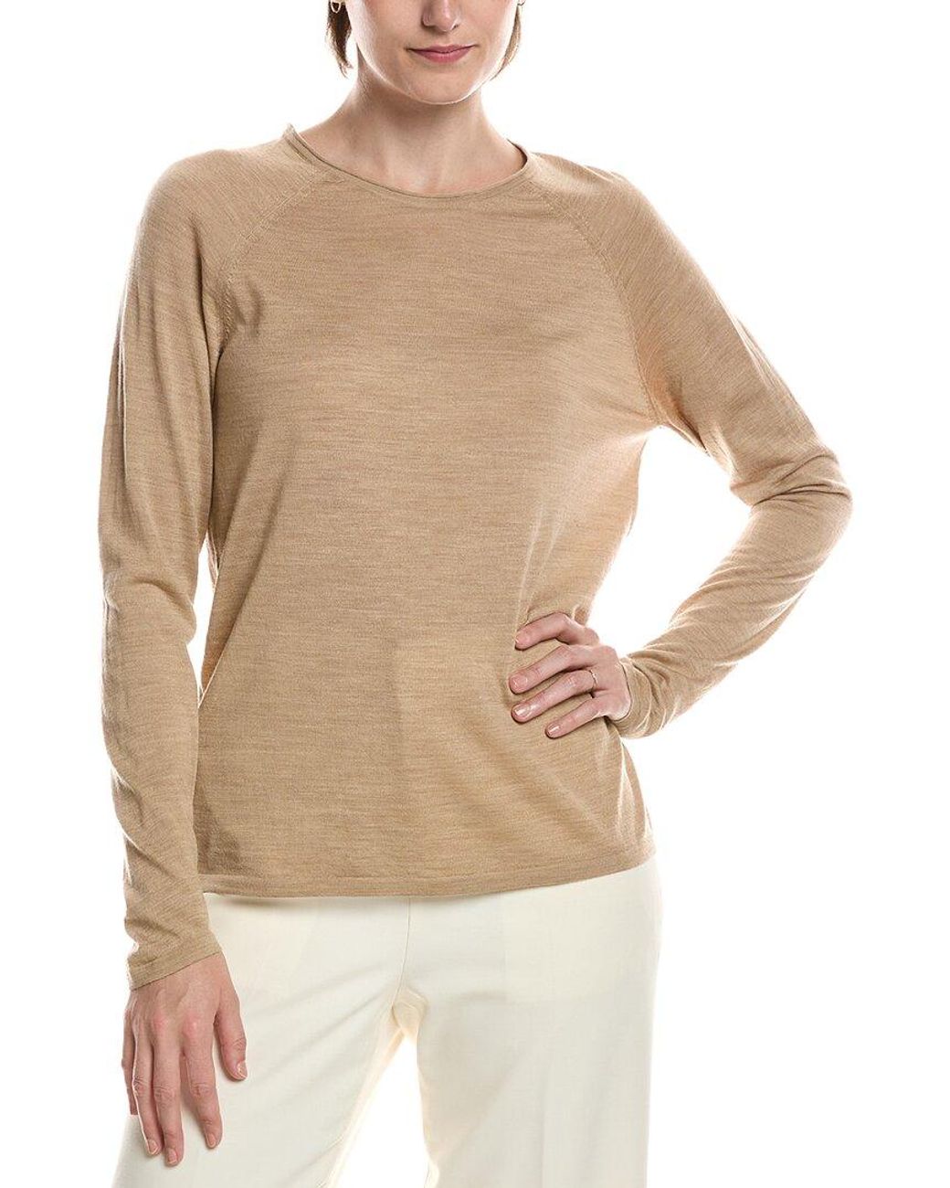 Eileen Fisher White Wool Sweater