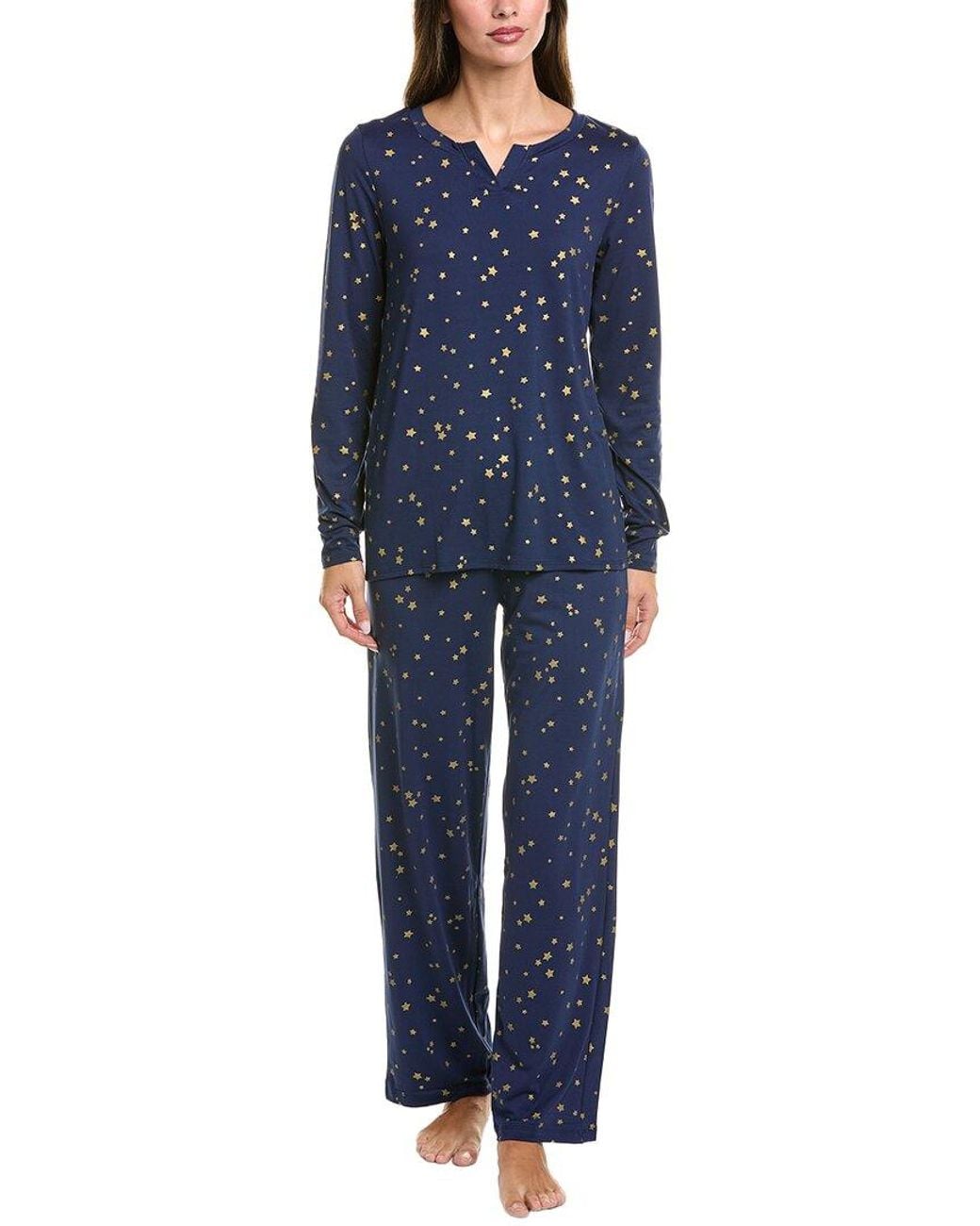 Hue Blue 2Pc Timeless Jersey Pajama Set