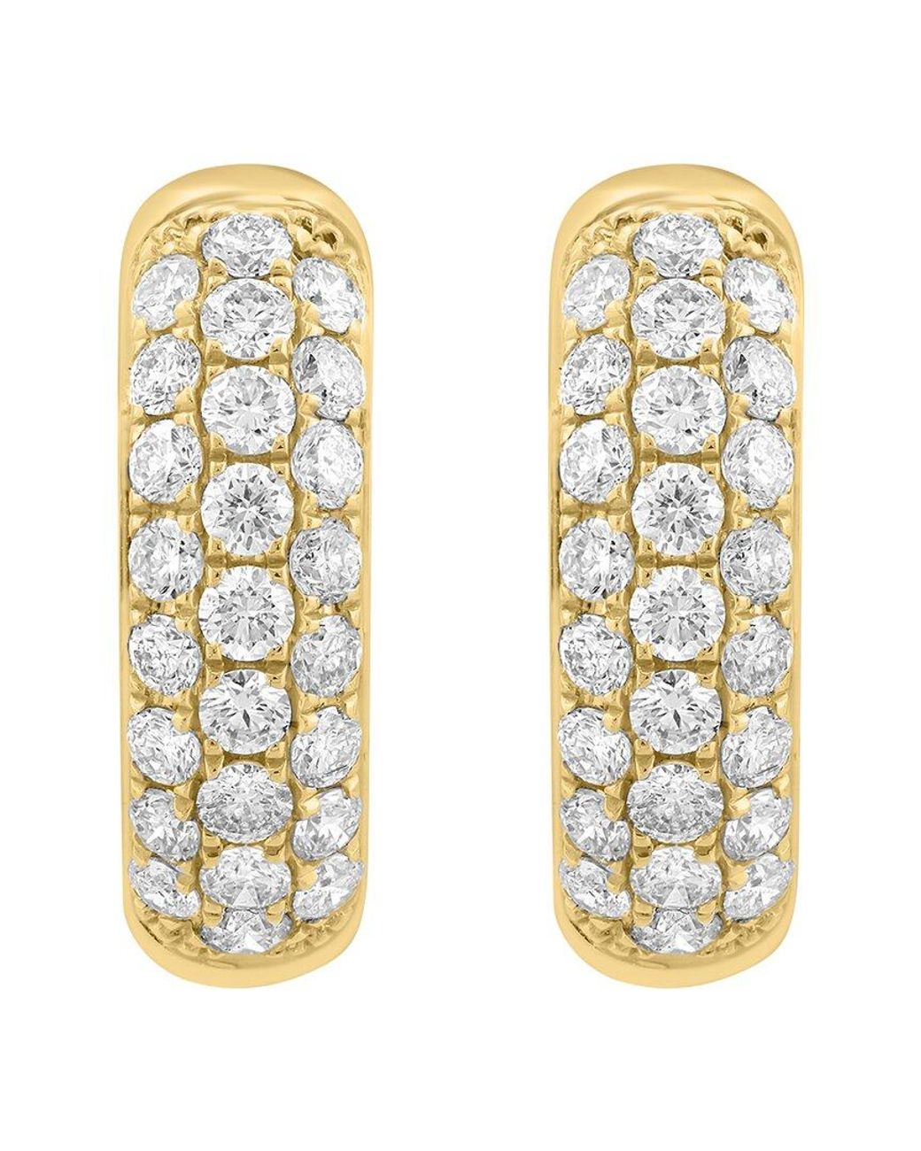 Effy Fine Jewelry Metallic 14K 1.05 Ct. Tw. Diamond Earrings
