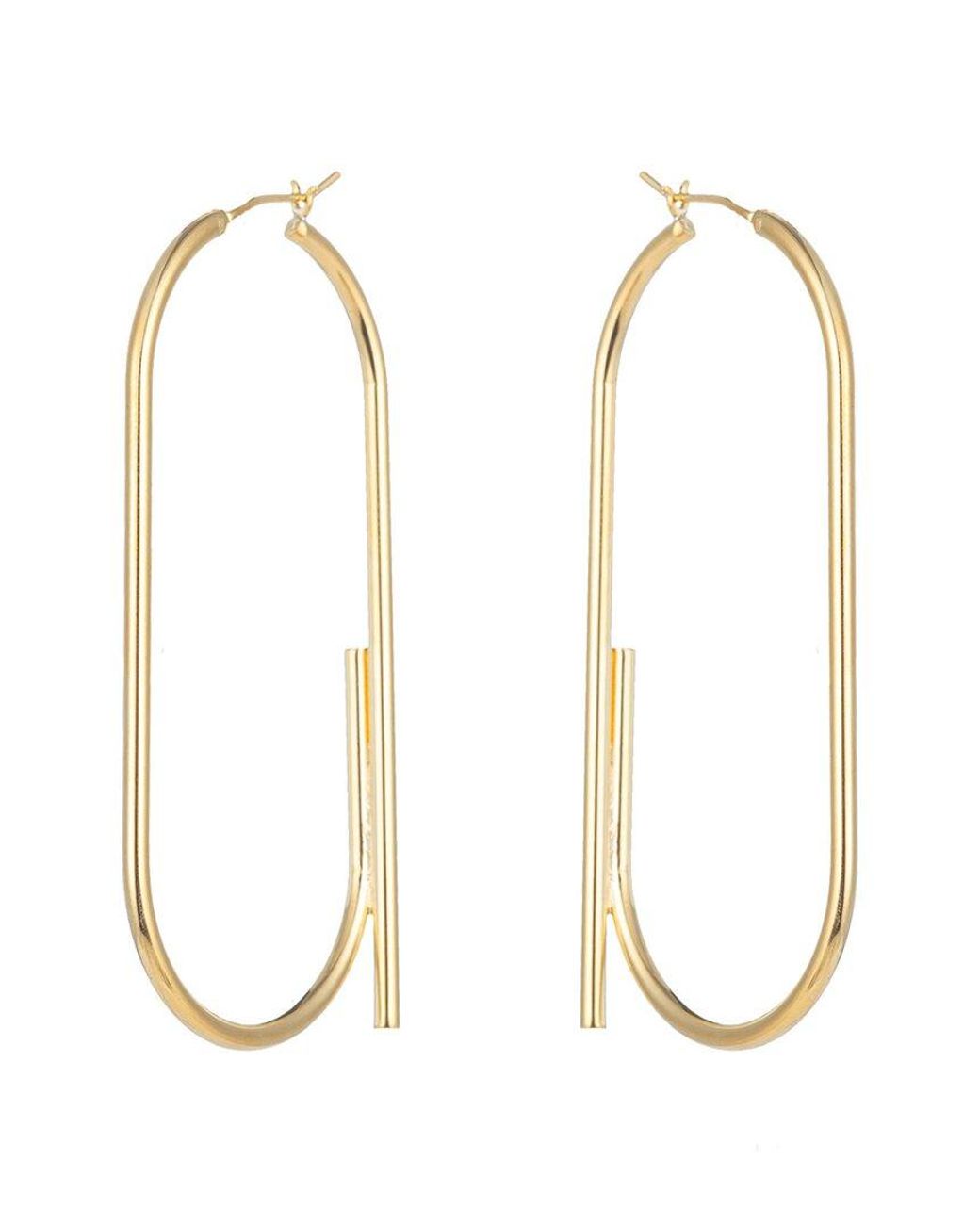 Eye Candy LA Metallic Luxe Collection Madeyn Oval Loop Earrings