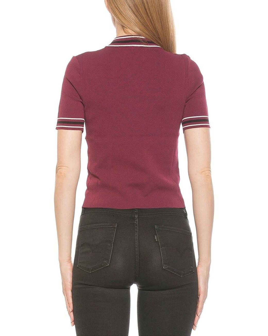 Alexia Admor Purple Phoebe Top