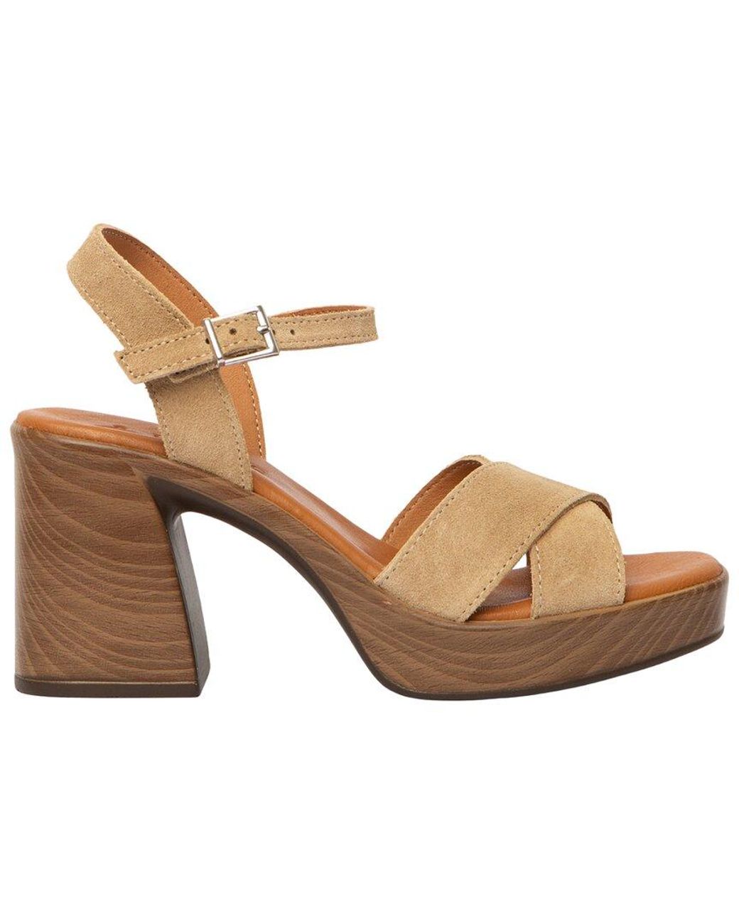 Menina Step Brown Lena Suede Sandal