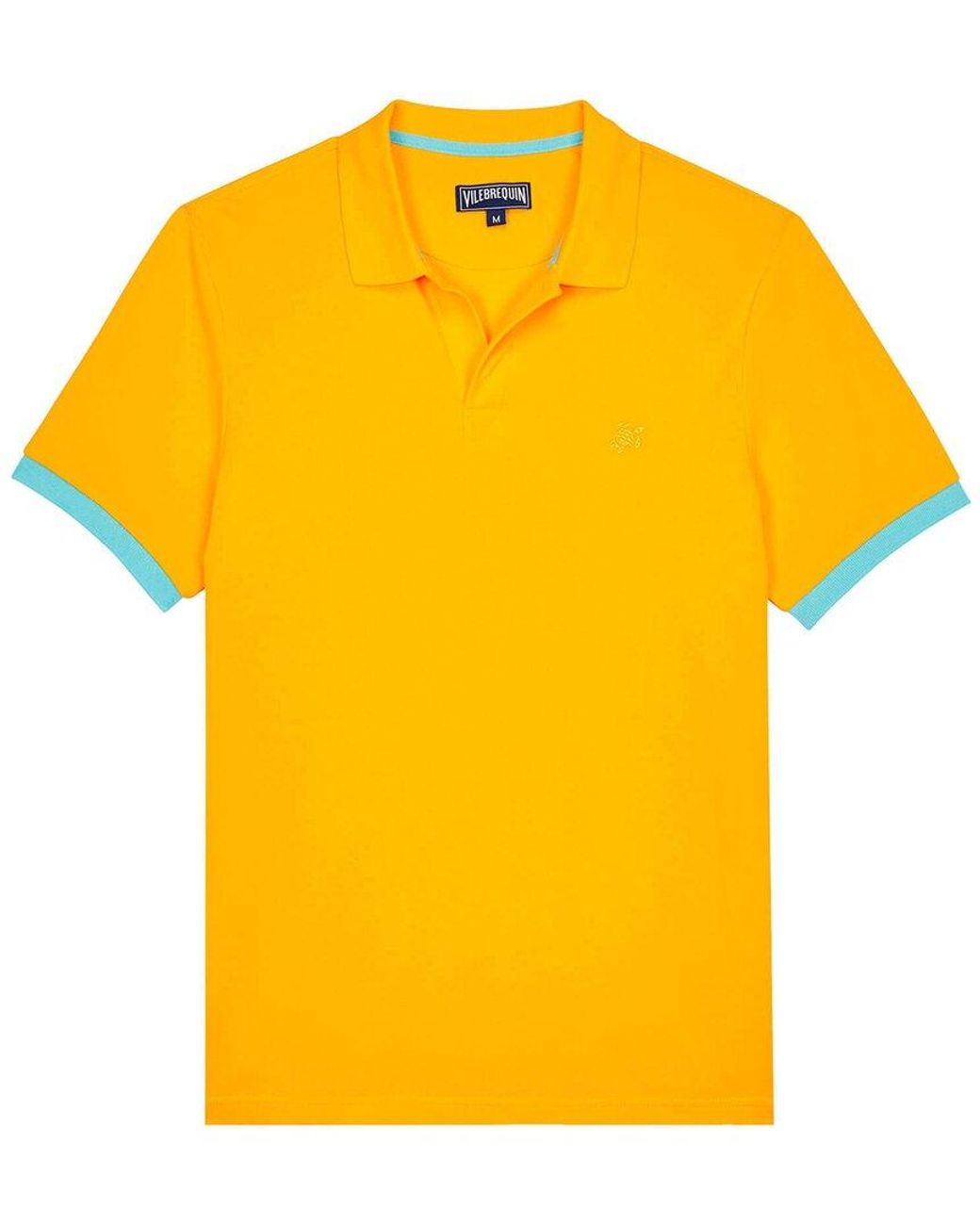 Vilebrequin Pret A Porter Homme Polo Shirt in Yellow for Men | Lyst