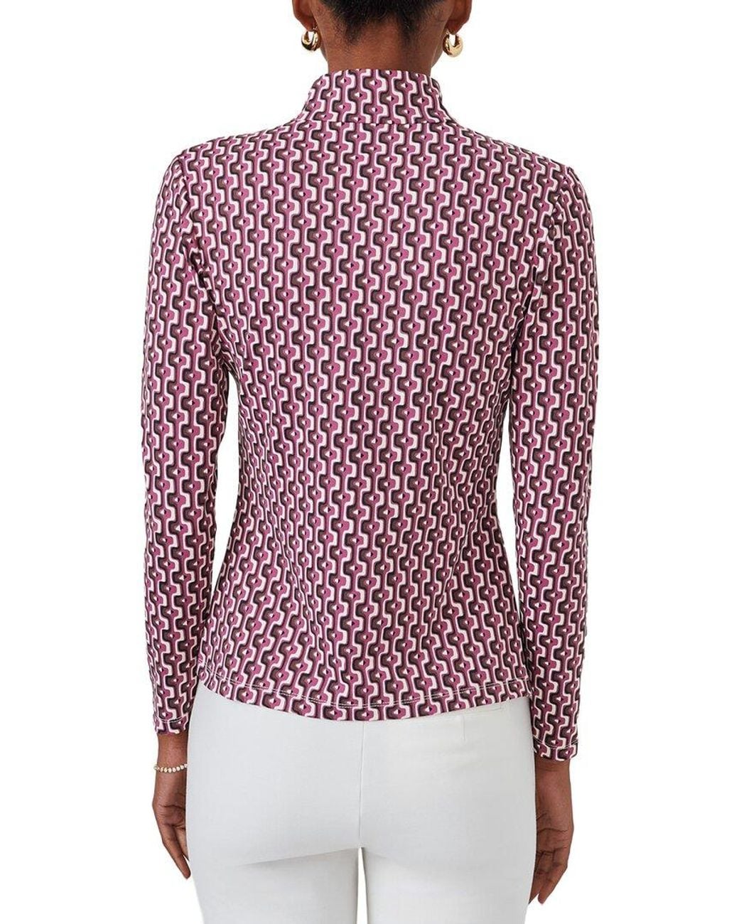 J.McLaughlin Red Bedford Top