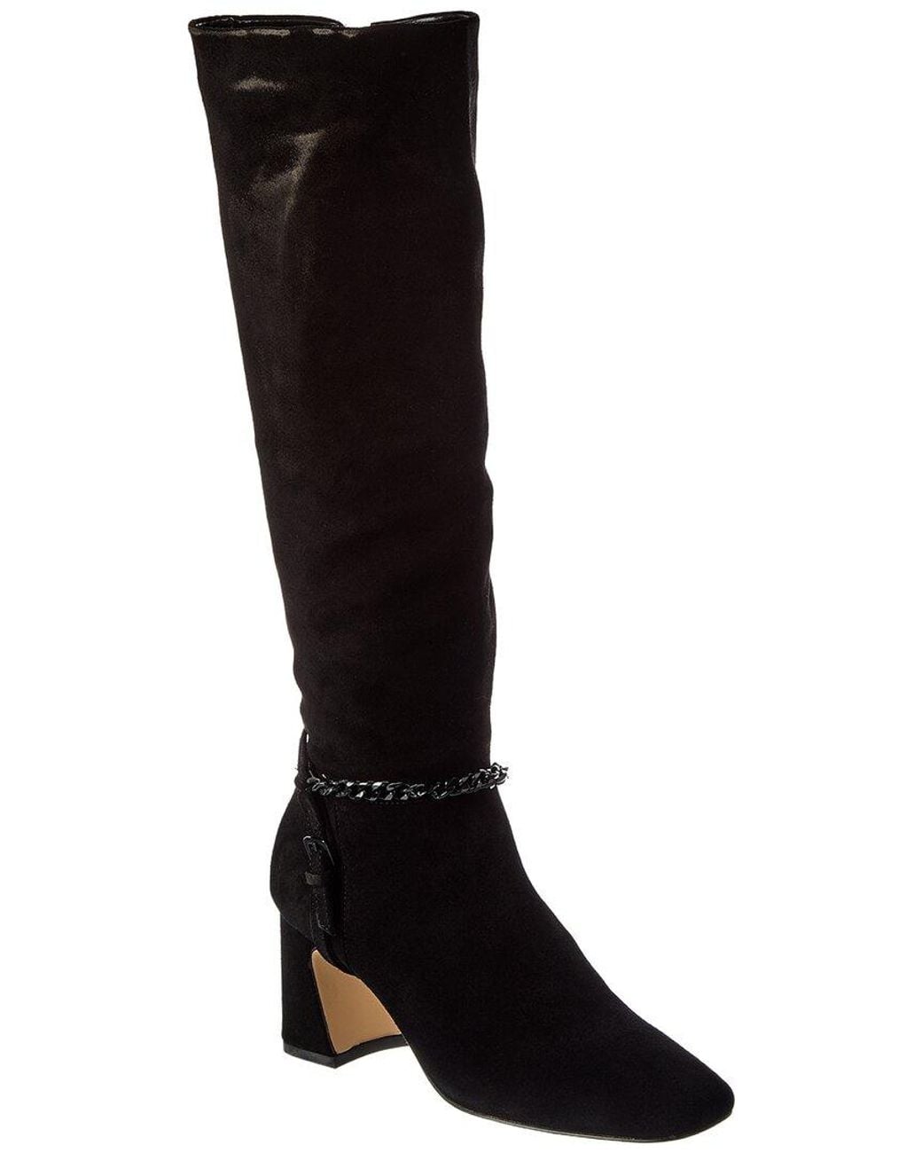 Sanctuary Black Electric Tall Suede Boot