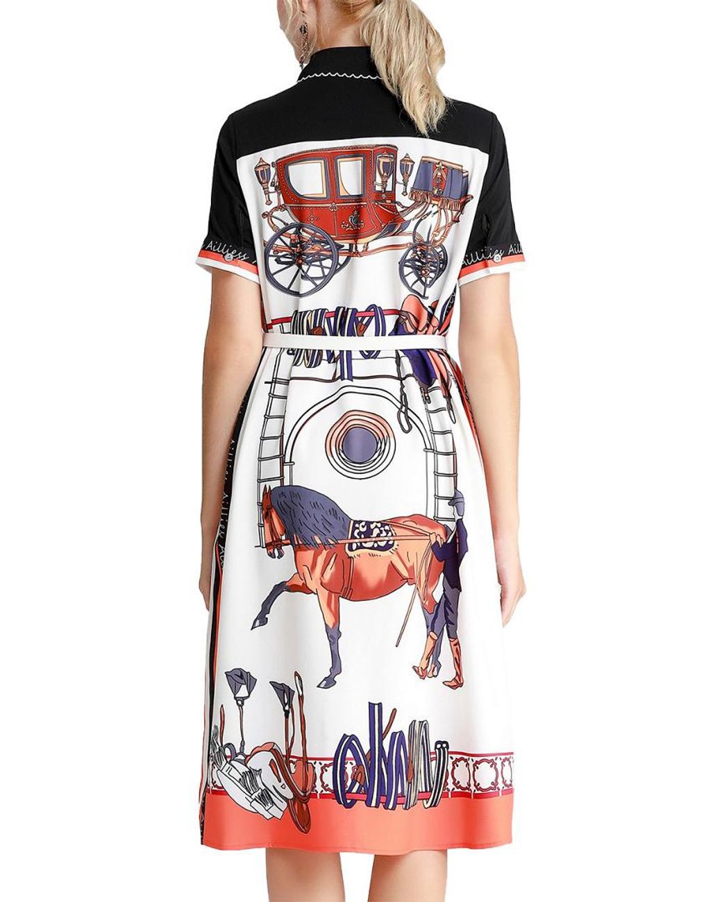 BURRYCO Red Midi Dress