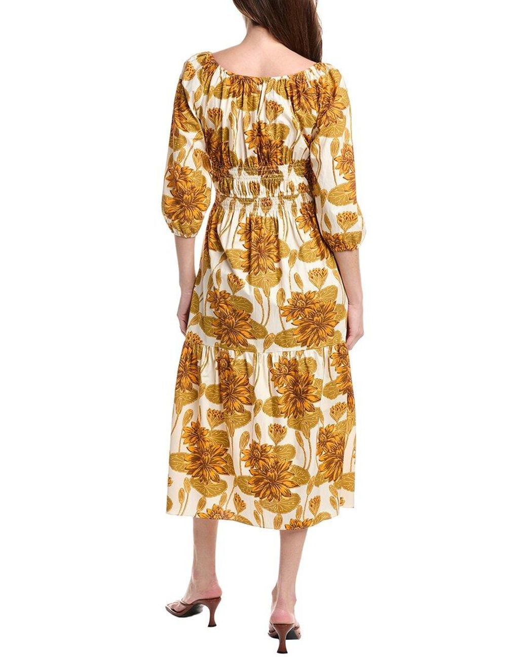 FLORA BEA NYC Yellow Bexley Maxi Dress