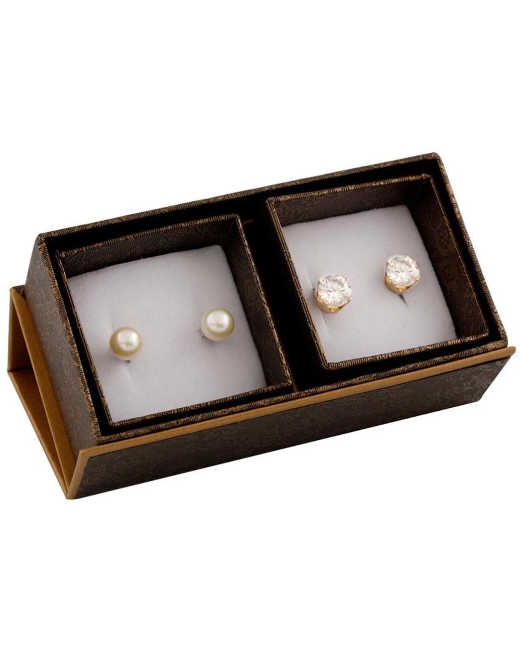 Splendid Black 14k 8-8.5mm Freshwater Pearl Set Of Studs