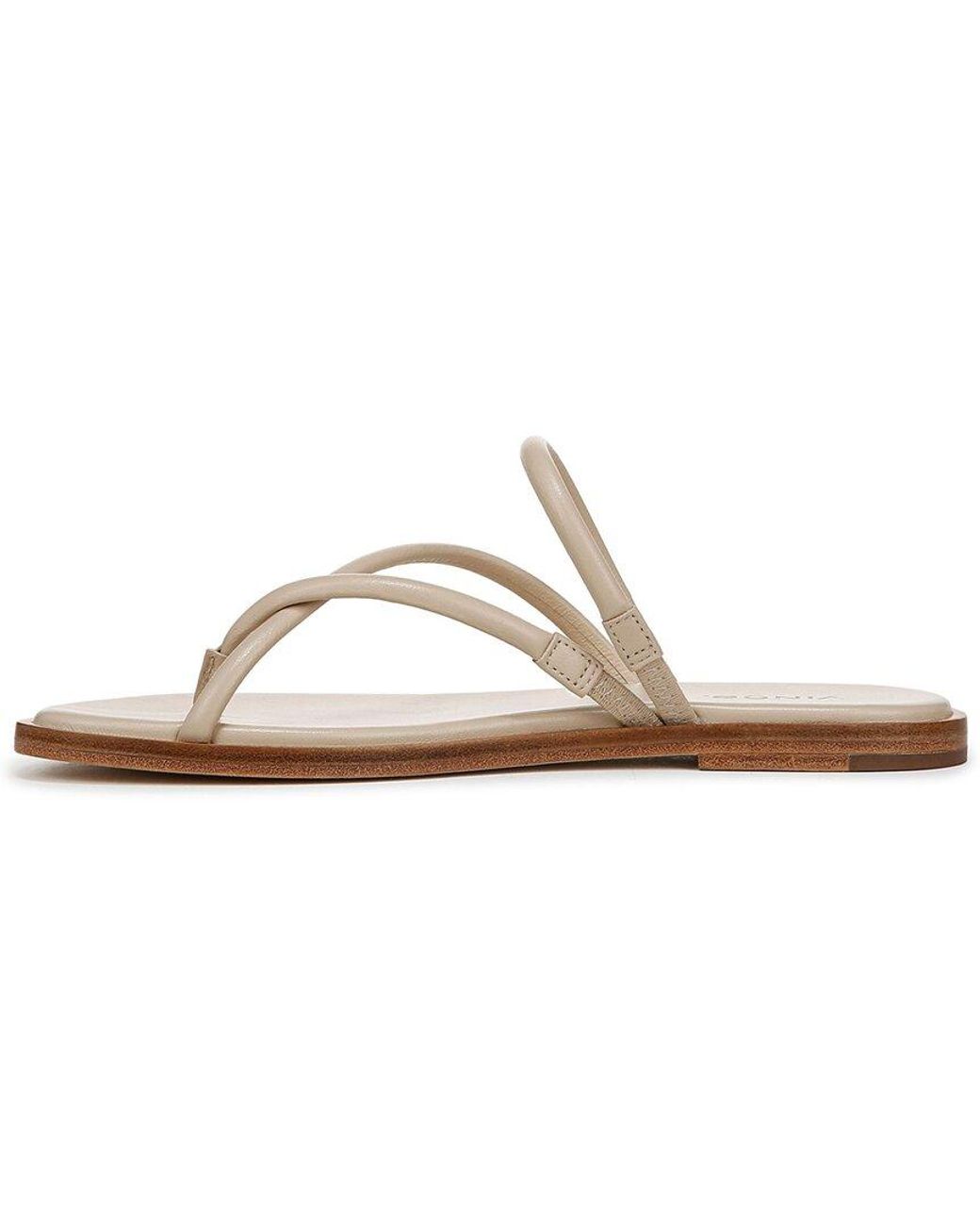 Vince White Elisa Leather Sandal