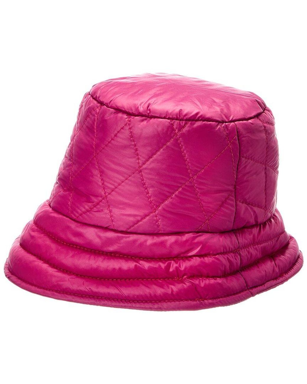 La Fiorentina Pink Puffer Bucket Hat