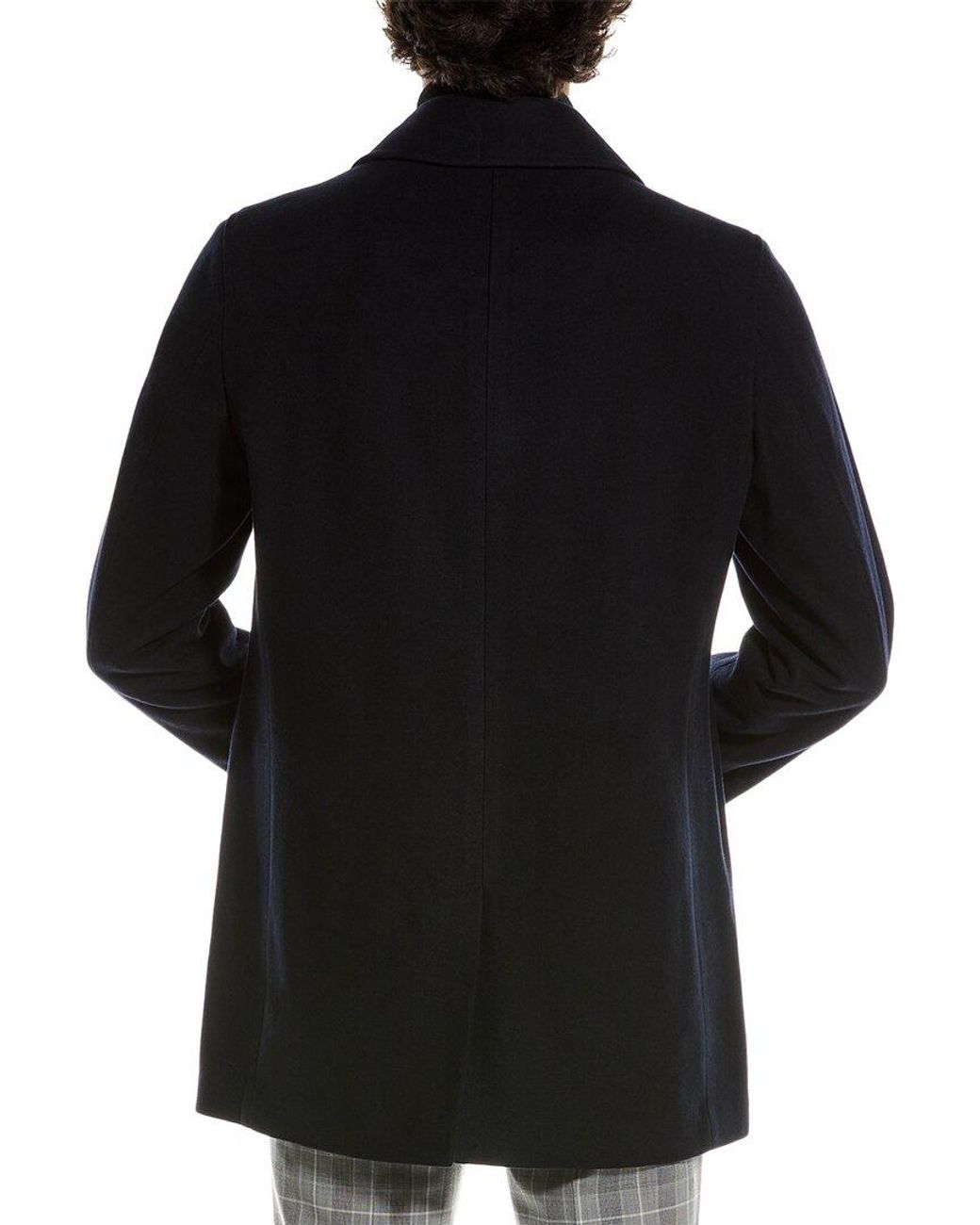 Cole Haan Black Wool-Blend Coat for men