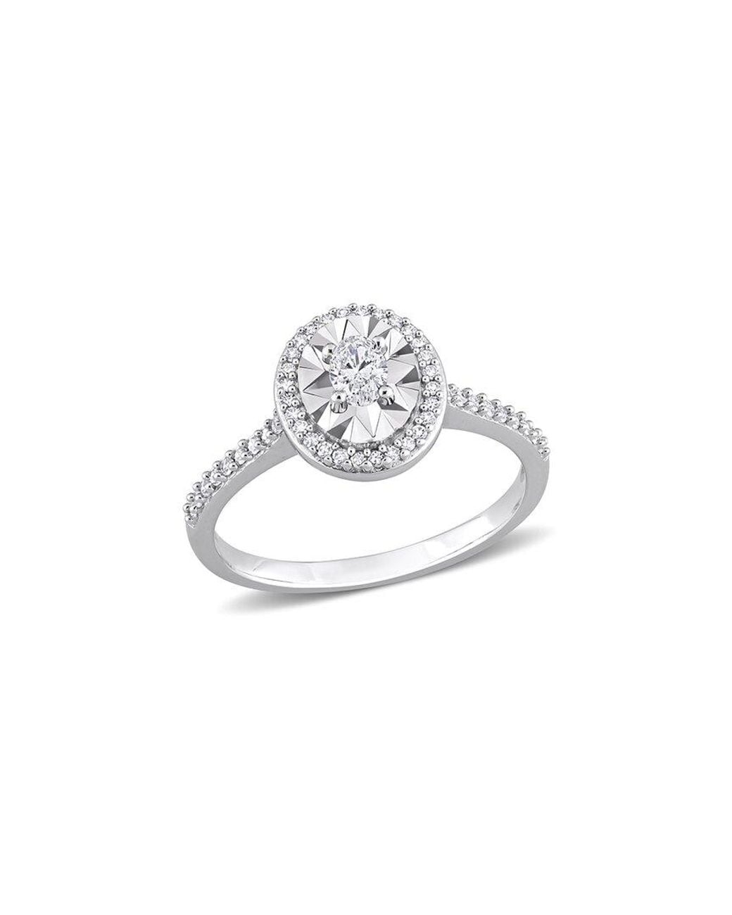 Rina Limor White 14K 0.32 Ct. Tw. Diamond Halo Ring