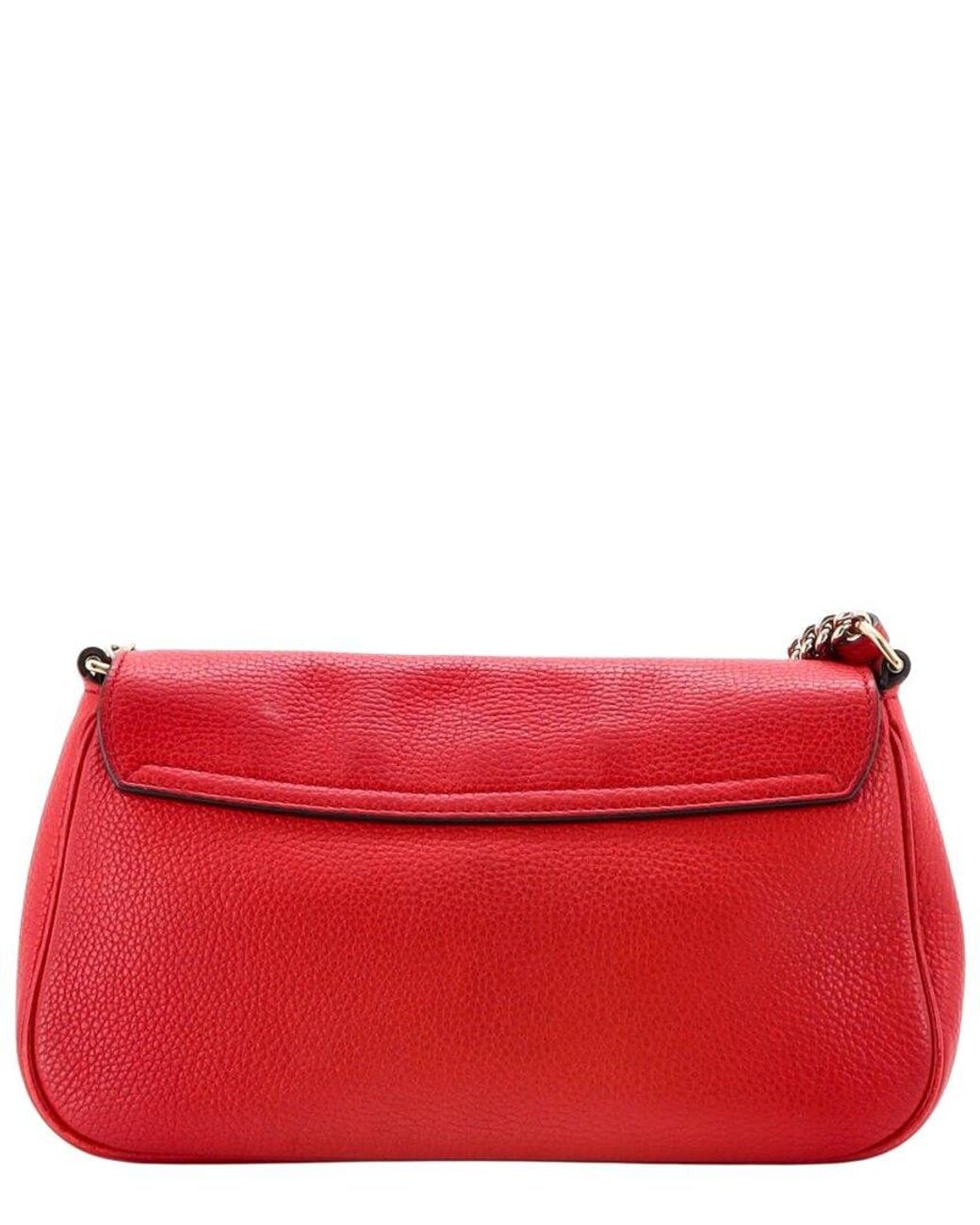 Gucci Red Leather Soho Chain Crossbody Medium (Authentic Pre-Loved)