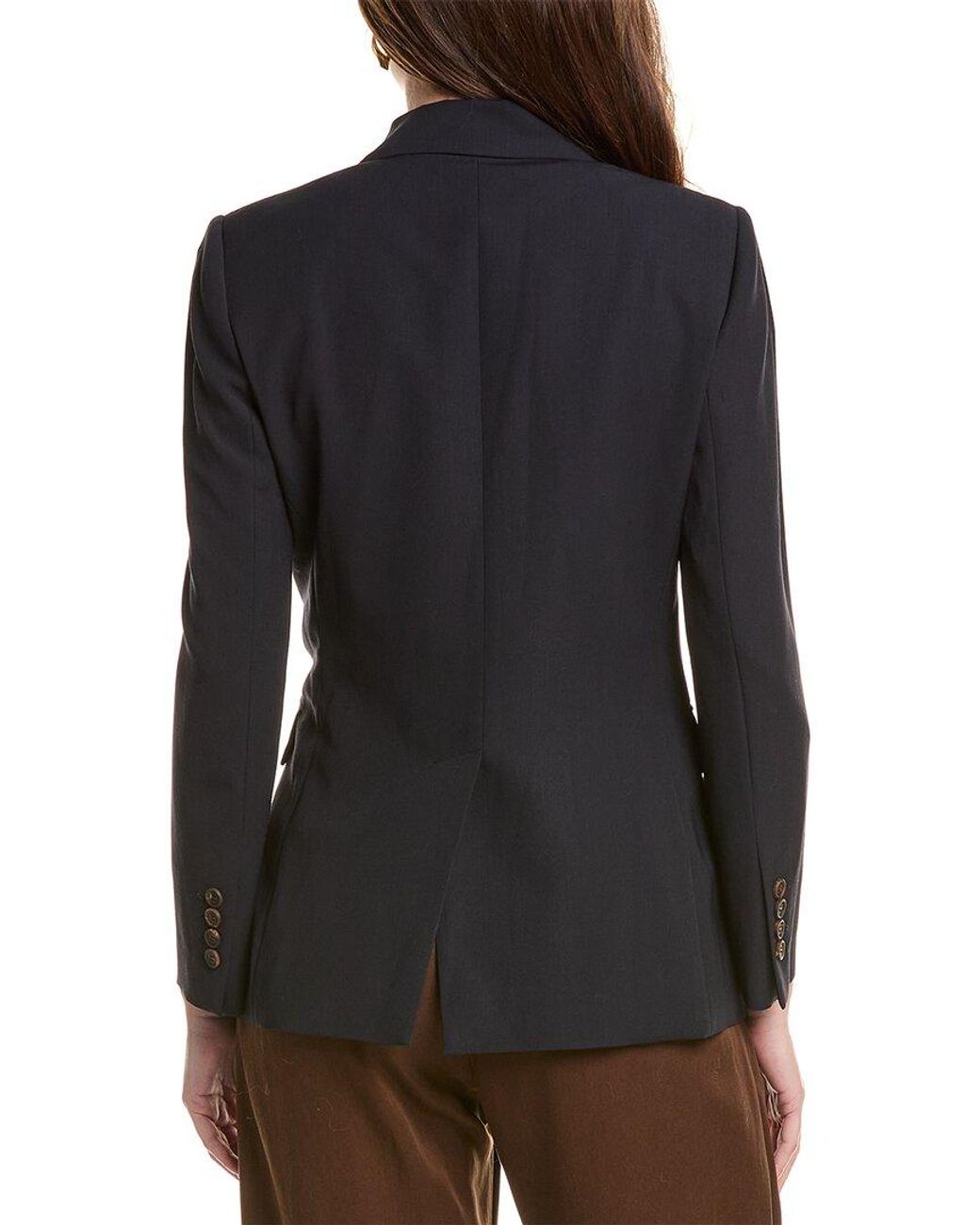 Brunello Cucinelli Black Wool-blend Blazer