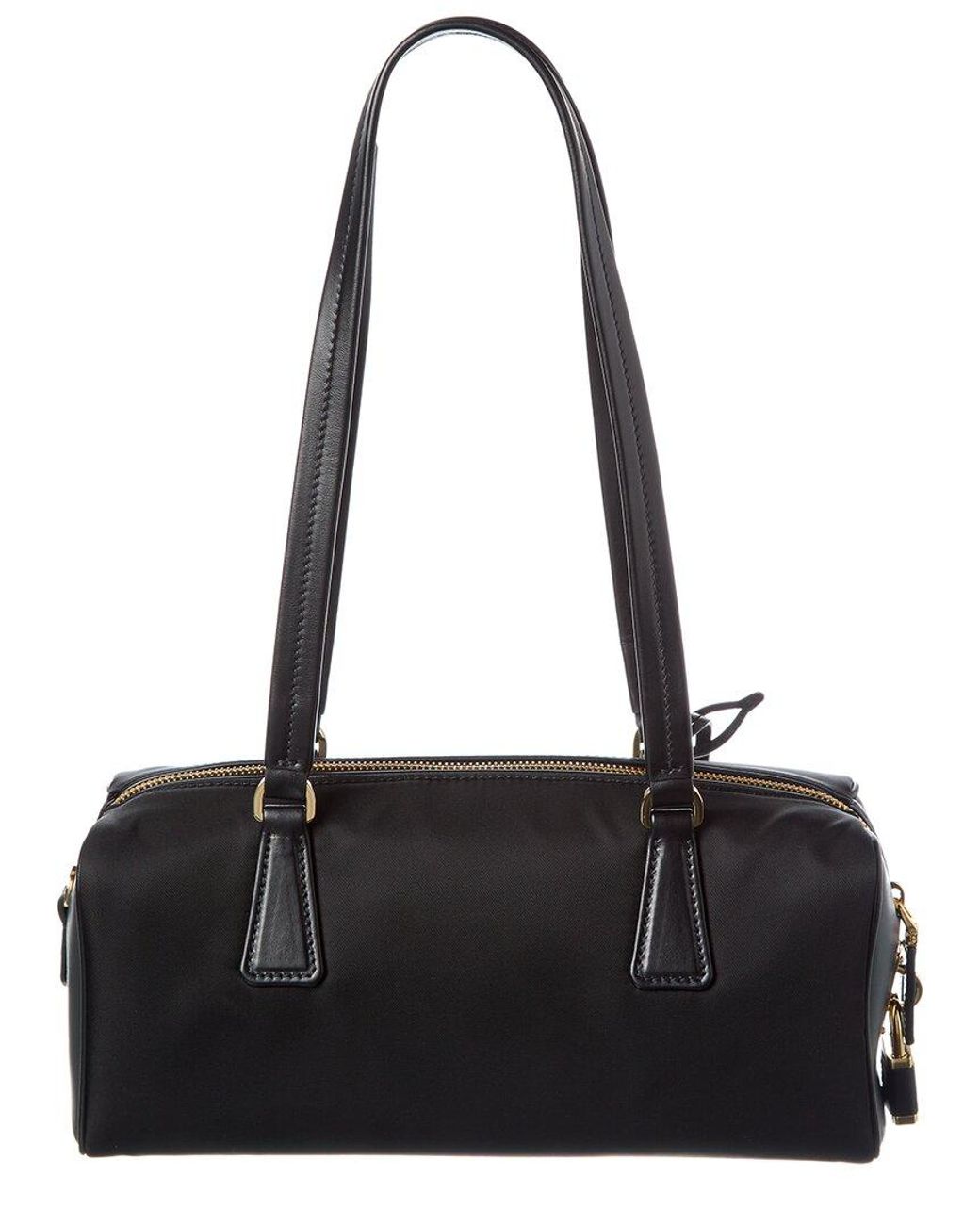 PRADA＊Re-Nylon and leather medium top-handle bag＊送料込 Prada Medium Re-Nylon & Leather Top Handle Shoulder Bag in