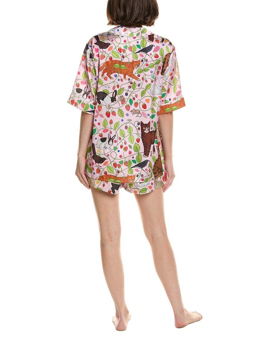 Karen Mabon White 2Pc Print Pajama Set