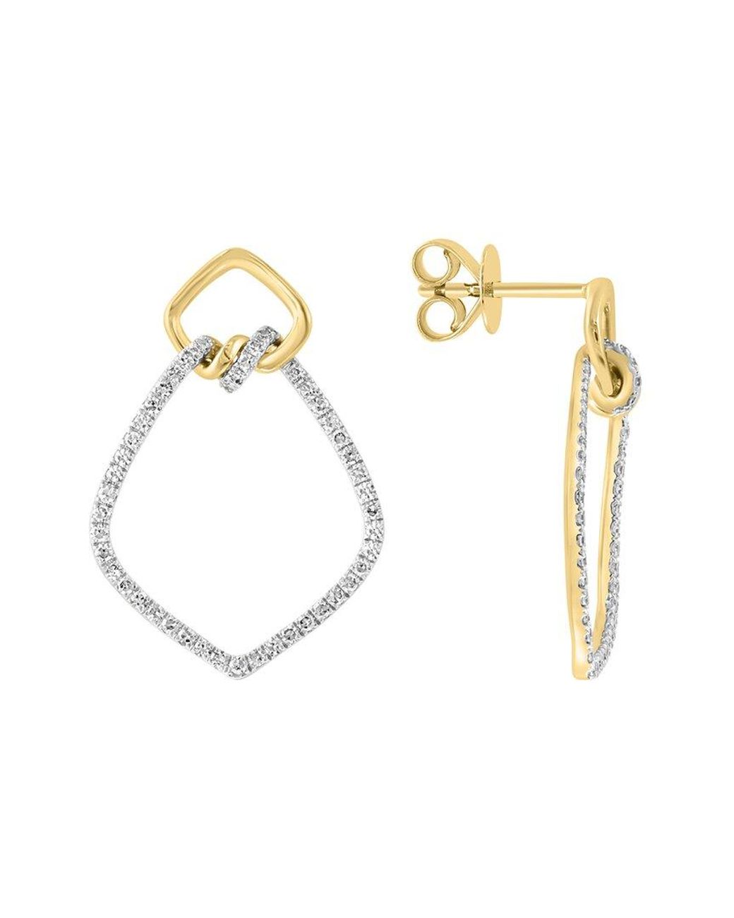 Effy Fine Jewelry White 14k 0.50 Ct. Tw. Diamond Earrings