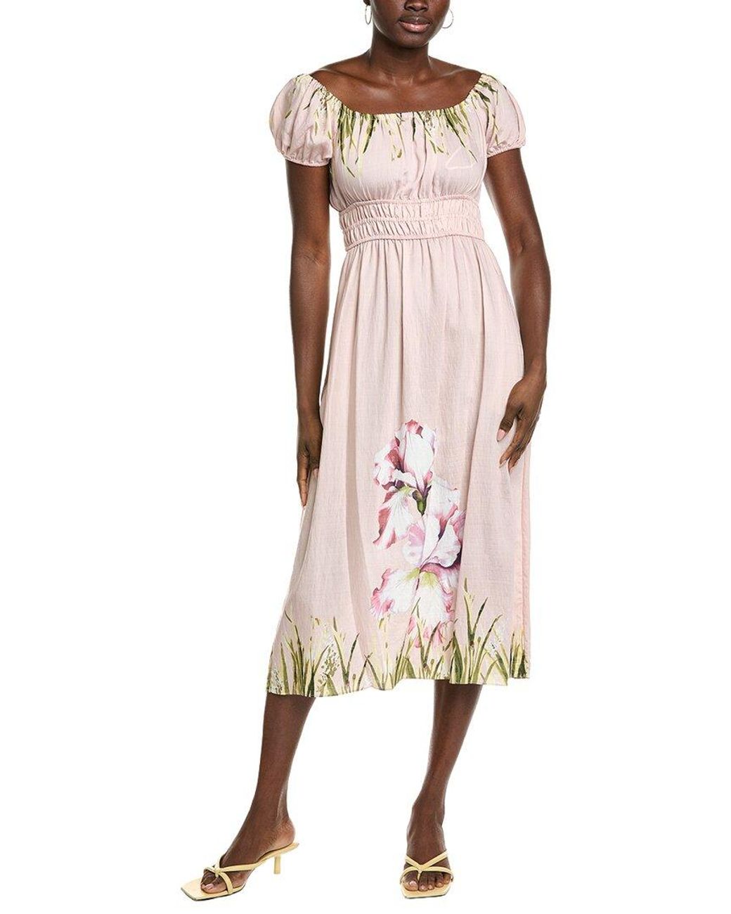 Maison Tara Pink Nova Midi Dress
