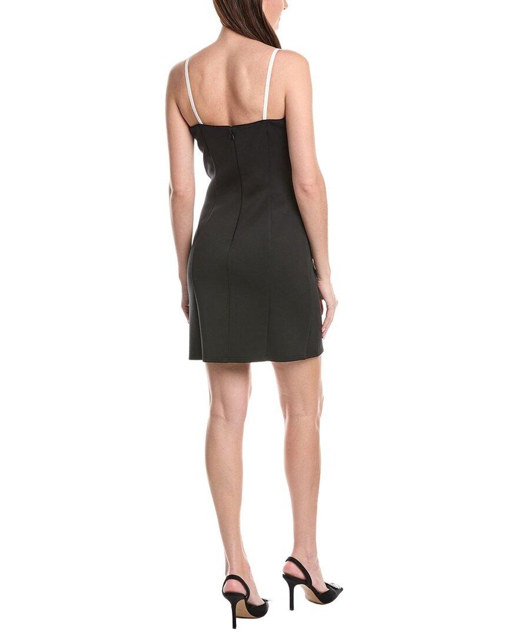 SHO by Tadashi Shoji Black Solid Mini Dress