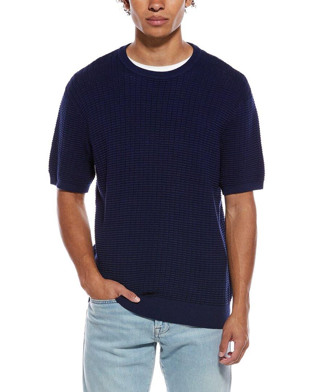 Robert Graham Blue Luis Crewneck Sweater for men