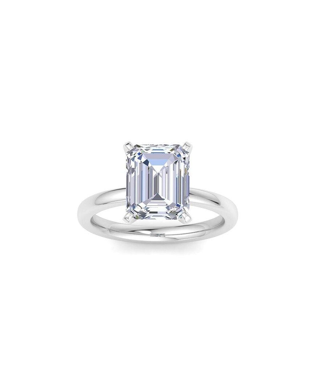 SuperJeweler White 14K 4.00 Ct. Tw. Lab-Grown Diamond Ring