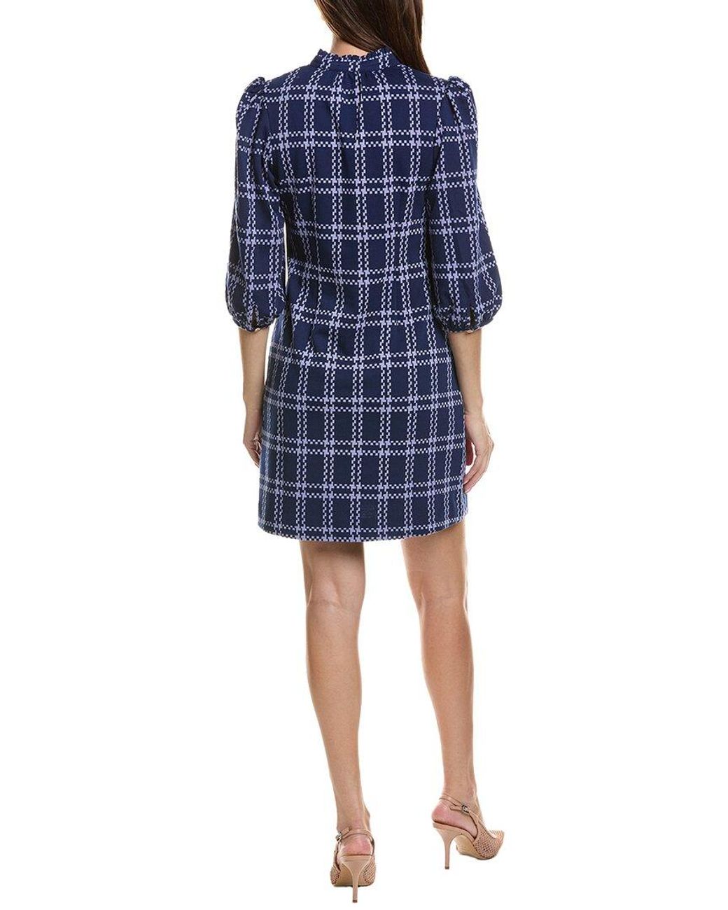 tyler boe Blue Sherri Knit Crossings Dress