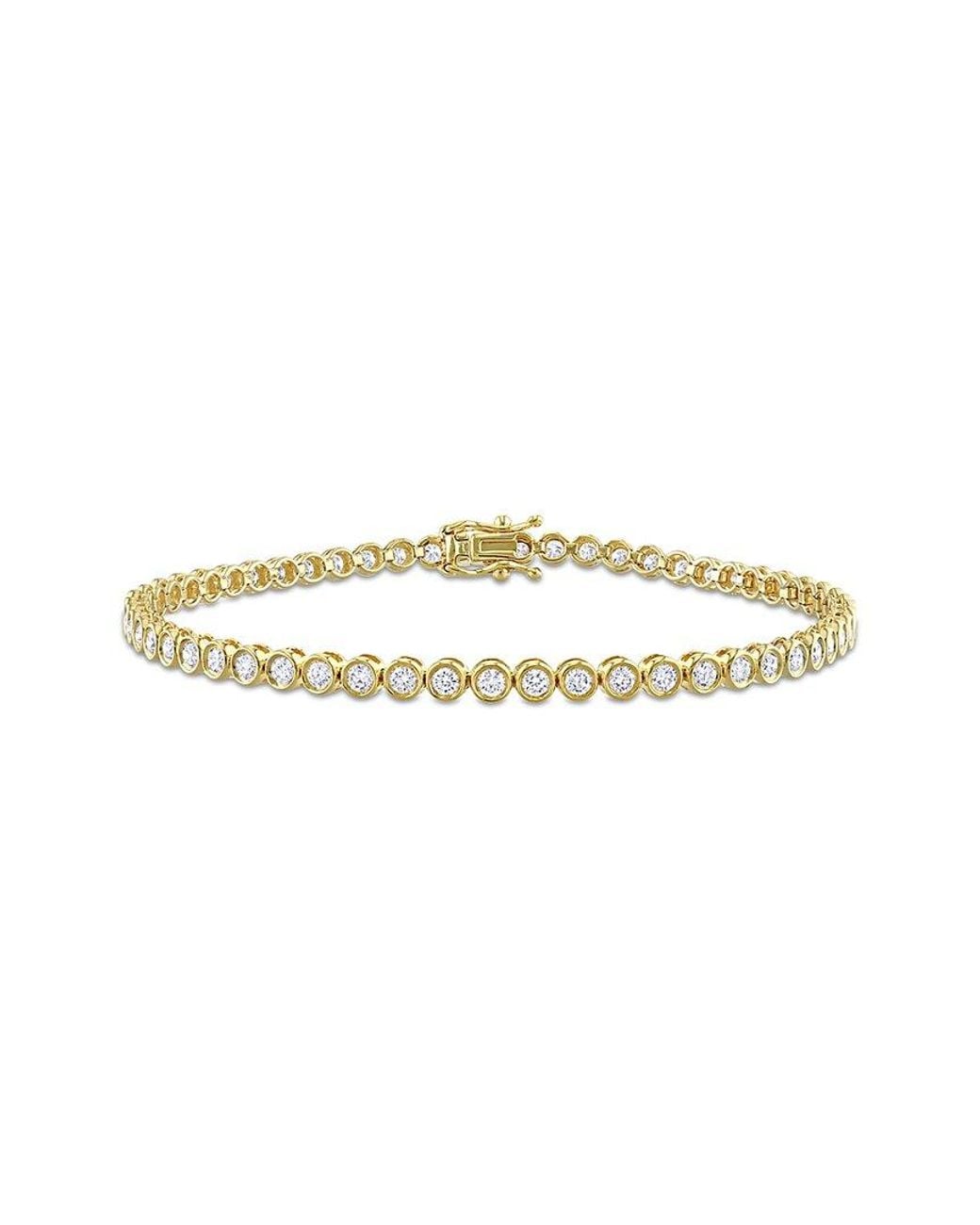 Diamond Select Cuts White 14K 2.00 Ct. Tw. Diamond Tennis Bracelet